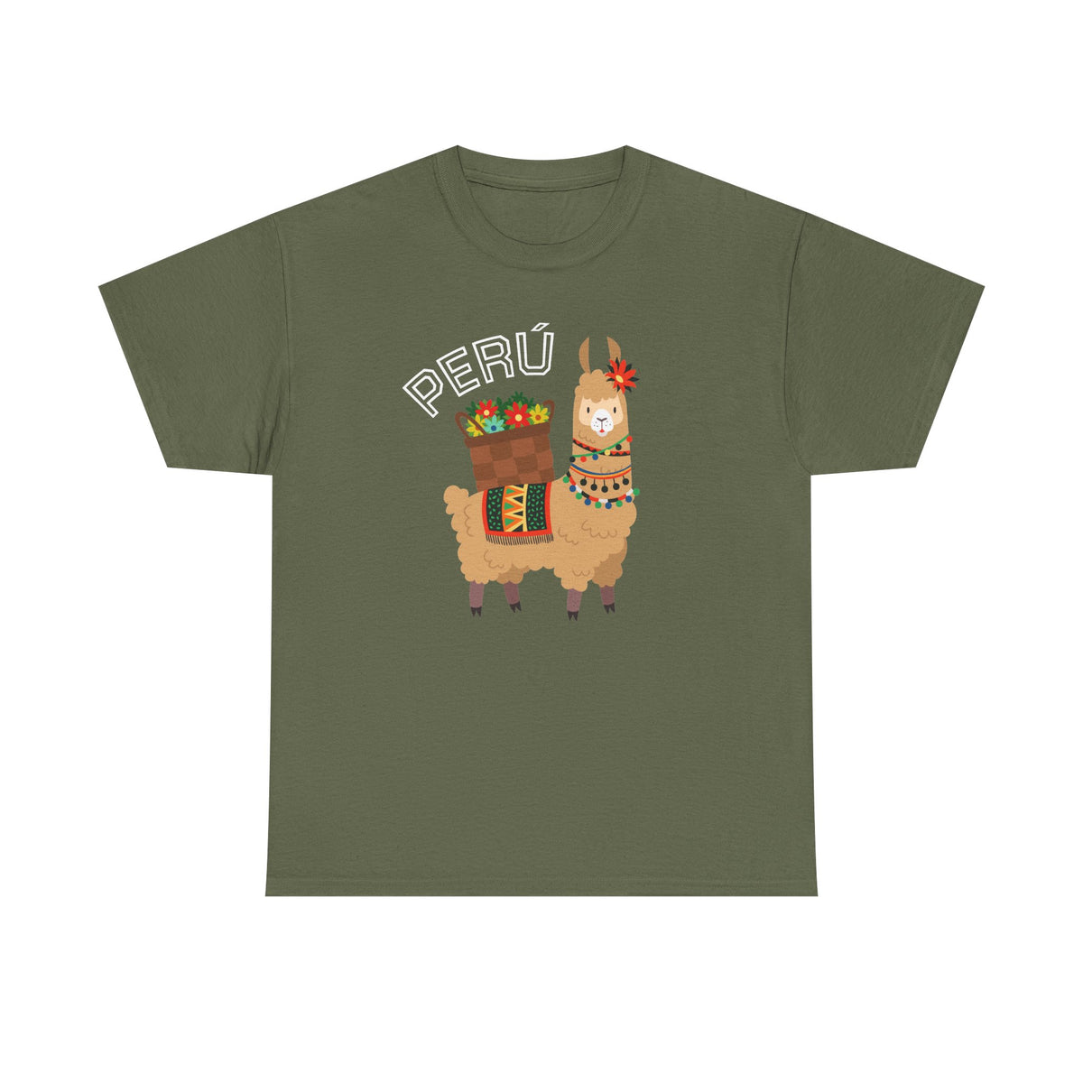Best Peru Llama T-Shirt USA Unisex Andean Llama Pride Tee