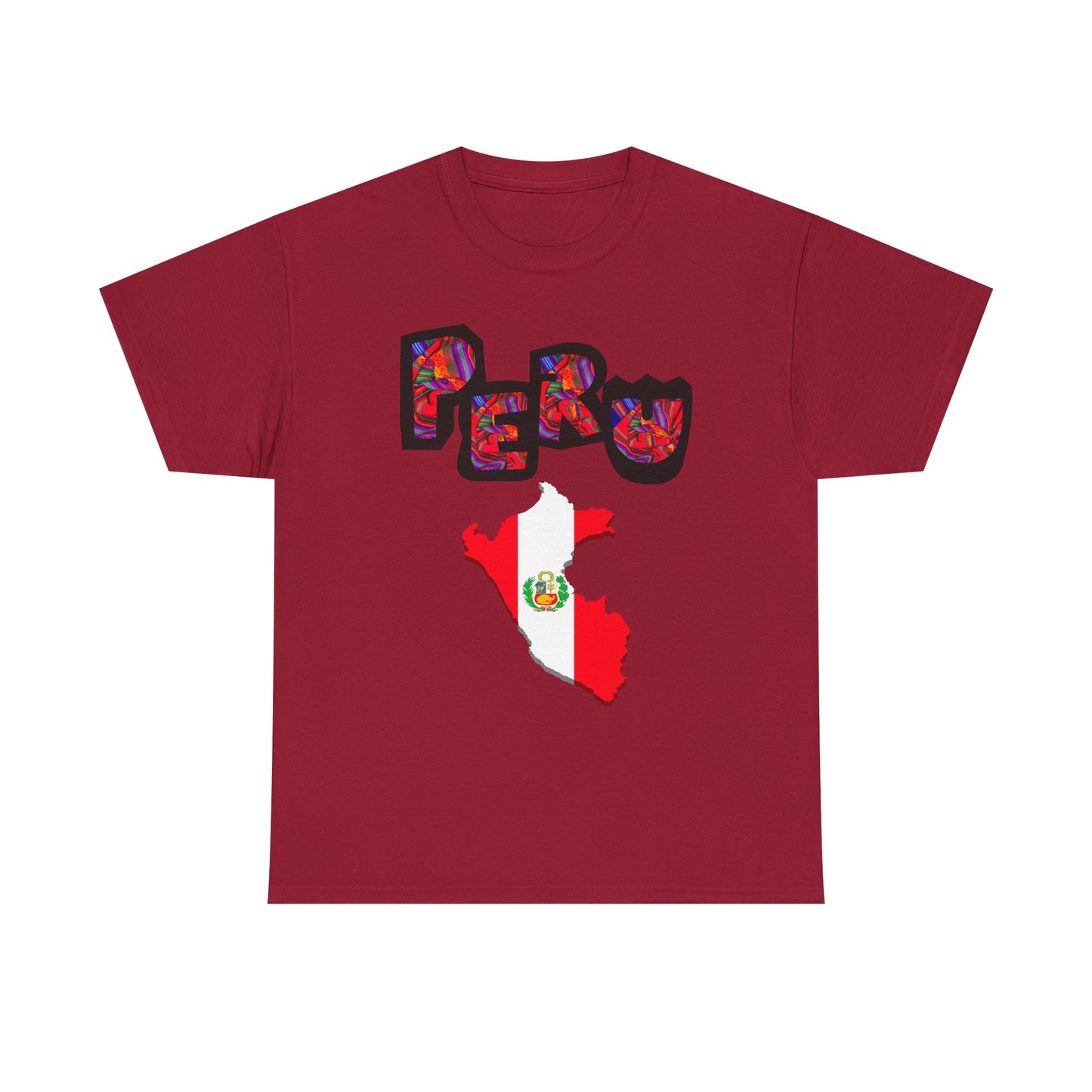 Best Peruvian T-shirt USA Unisex | Peru Map Flag Tee