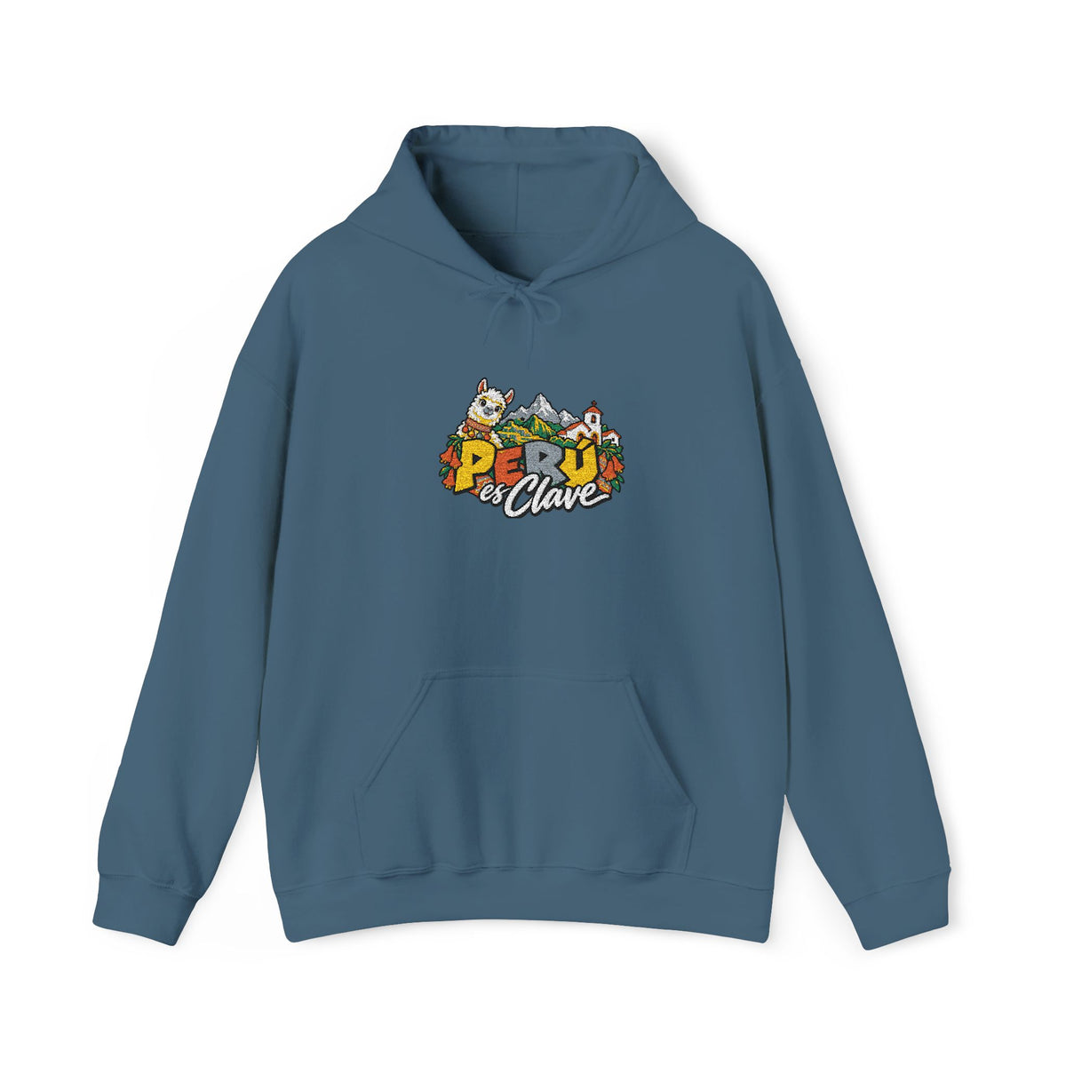 Best Perú es Clave Embroidered Hoodie - Alpaca & Andes Gift