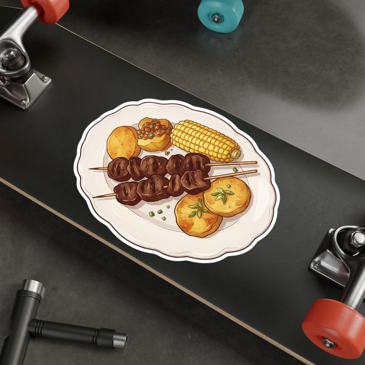 Best Anticuchos Sticker - Peruvian Food Vinyl Decal Gift