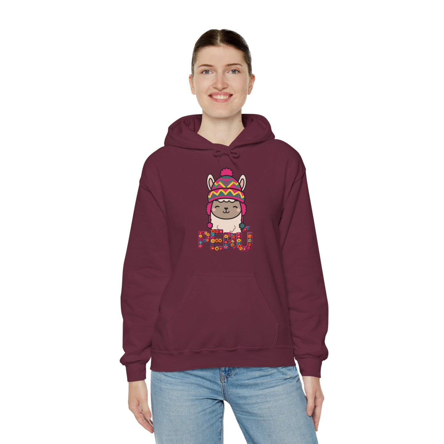 Best Peru Llama Chullo Hoodie - Cute Peruvian