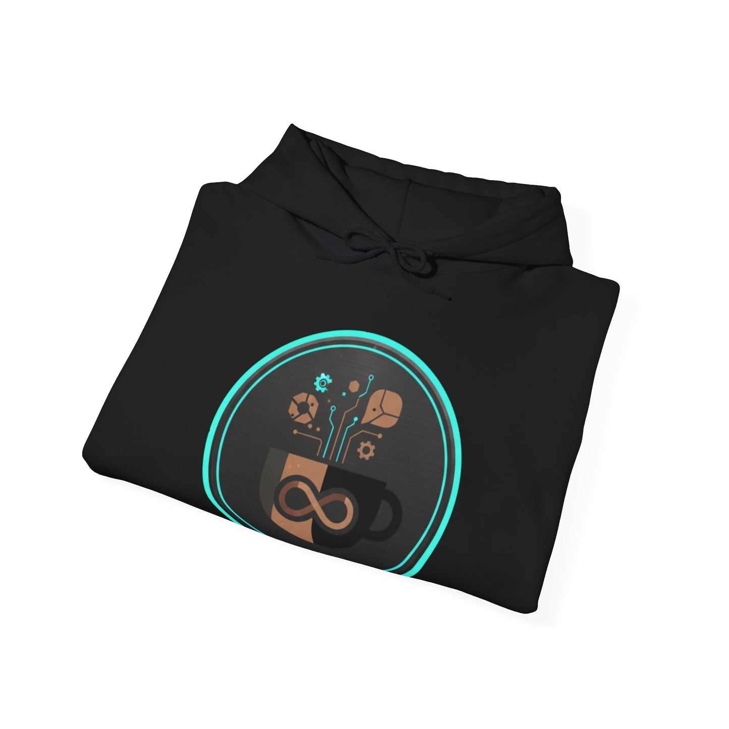 ♾️☕ Infinity Coffee Tech Hoodie USA | Modern Coffee Lovers Hoodie