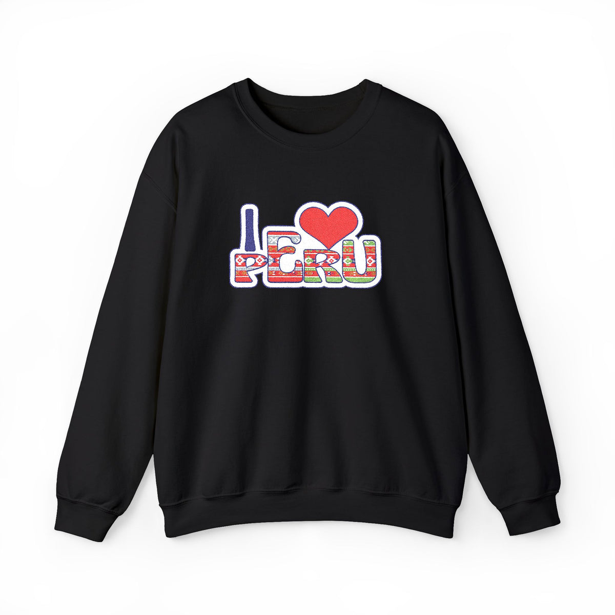 Best I Love Peru Embroidered Sweatshirt USA
