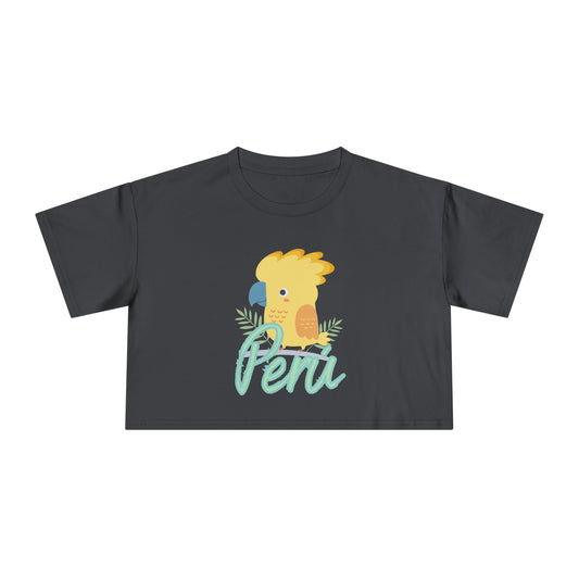 Best Peru Cockatoo Crop Top | Peruvian Gift USA