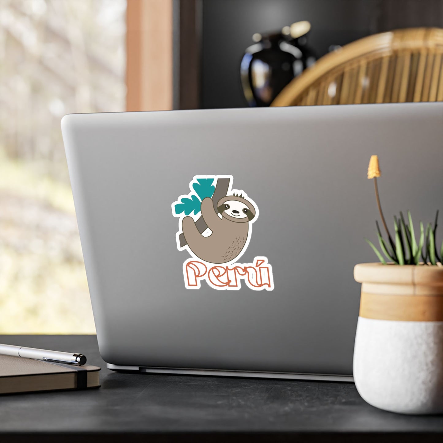 Best Peru Sloth Sticker USA Waterproof Vinyl Decal