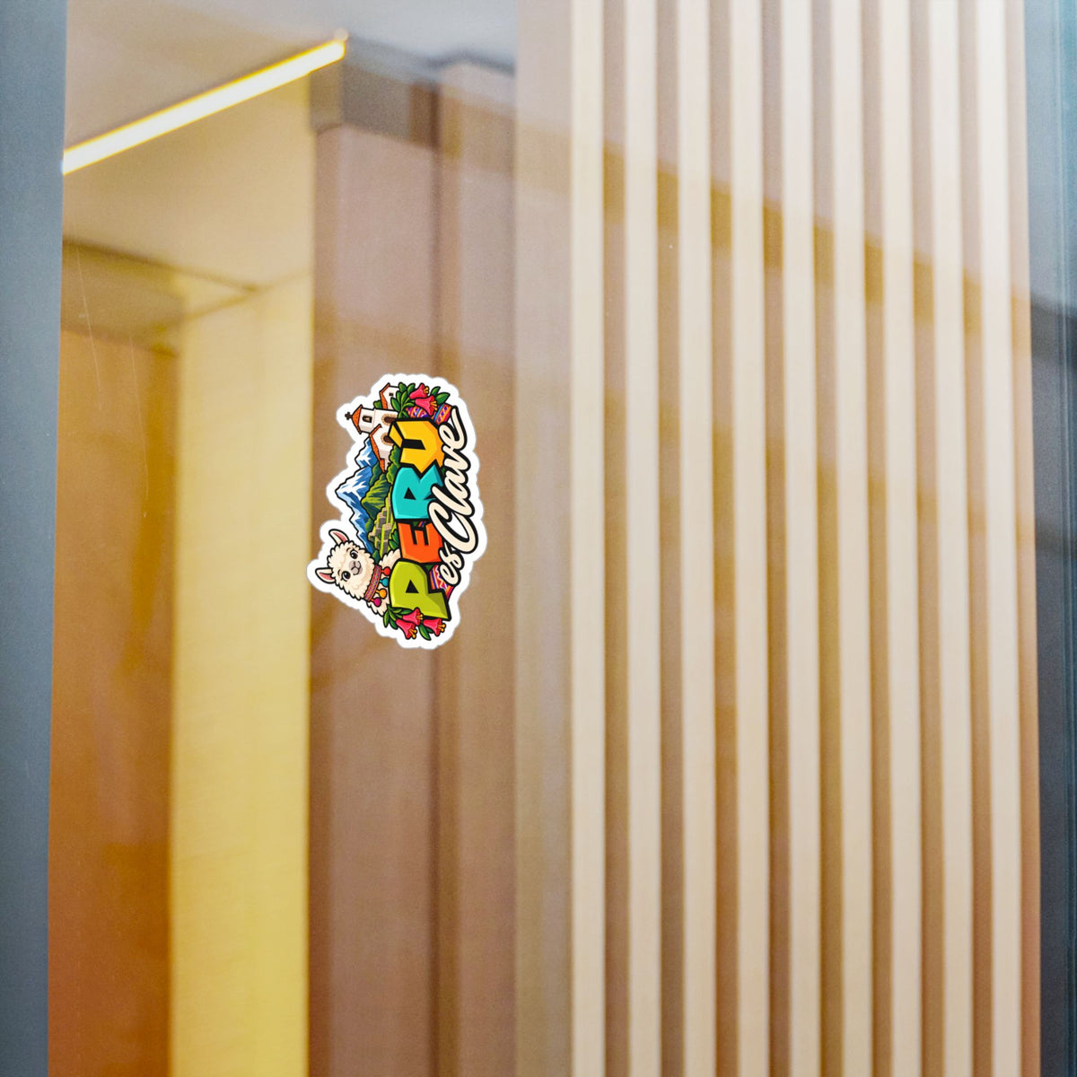Best Perú es Clave Sticker - Alpaca & Machu Picchu Decal