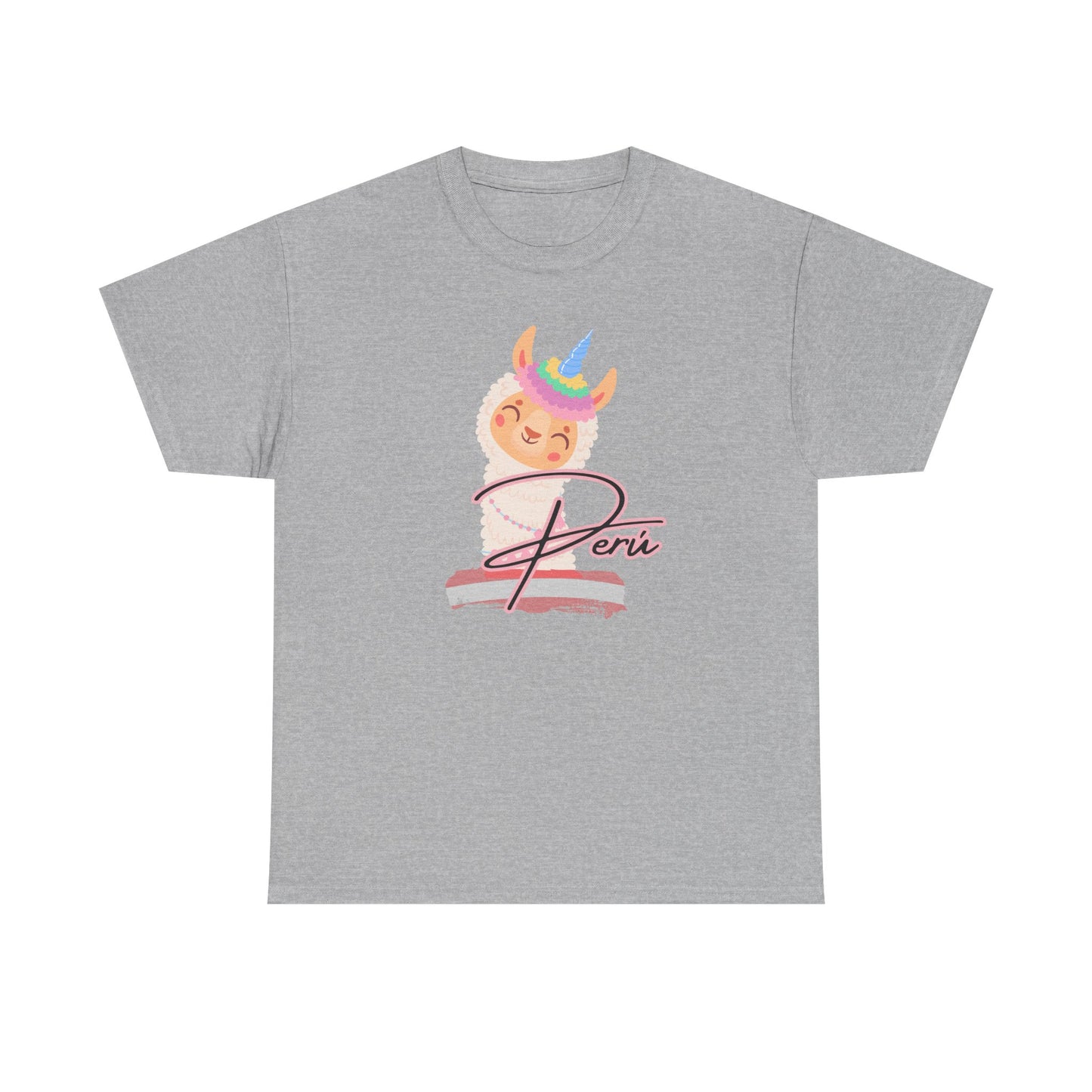 Best Peru Unicorn Llama T-Shirt USA Unisex Cute Peru Pride Tee