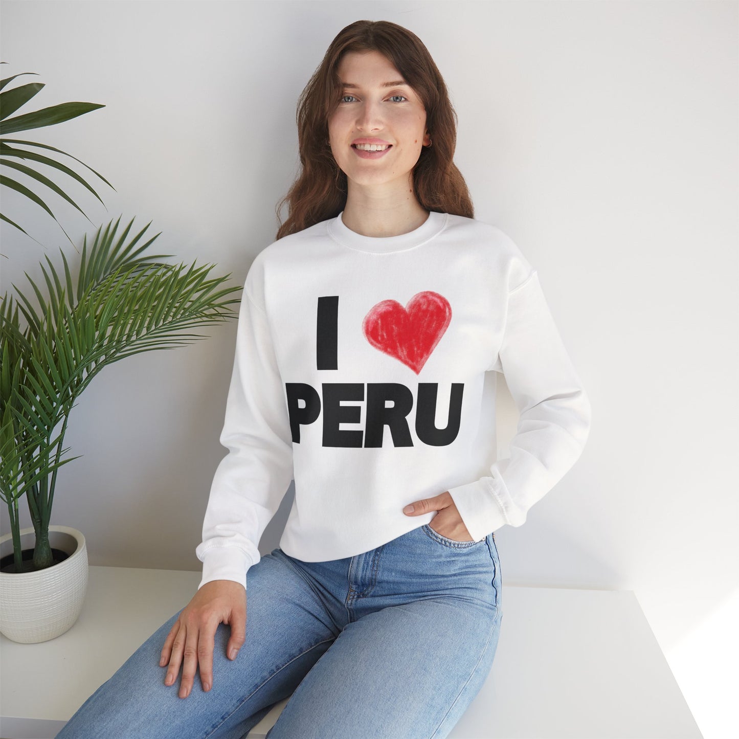 Best Peruvian Unisex Sweatshirt "I Love Peru"