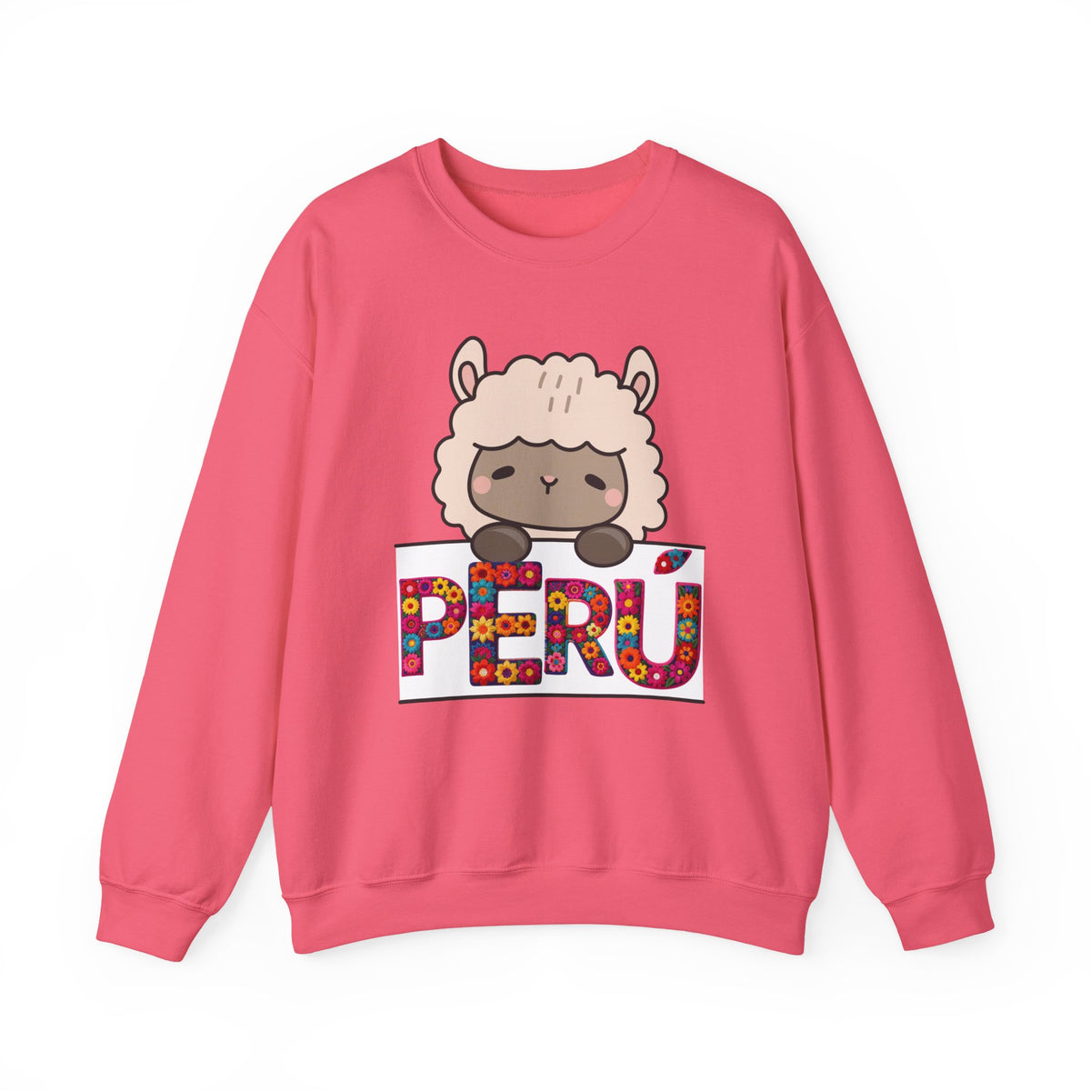 Best Peru Floral Llama Sweatshirt - Crewneck