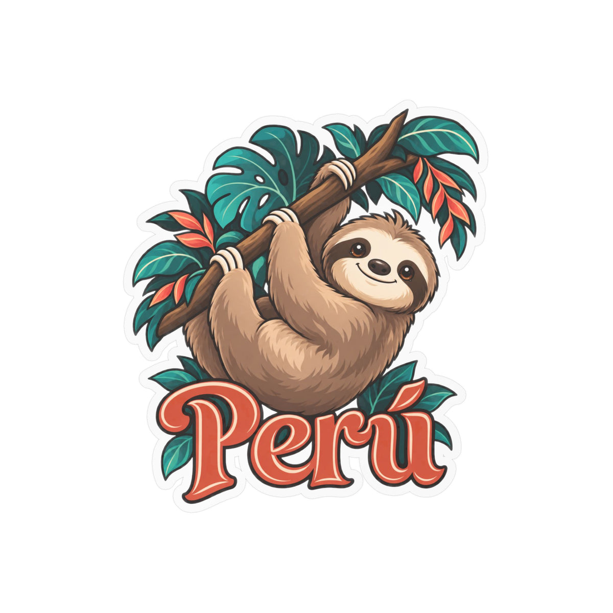 Best Peru Sloth Sticker - Cute Amazon Perezoso Vinyl Decal