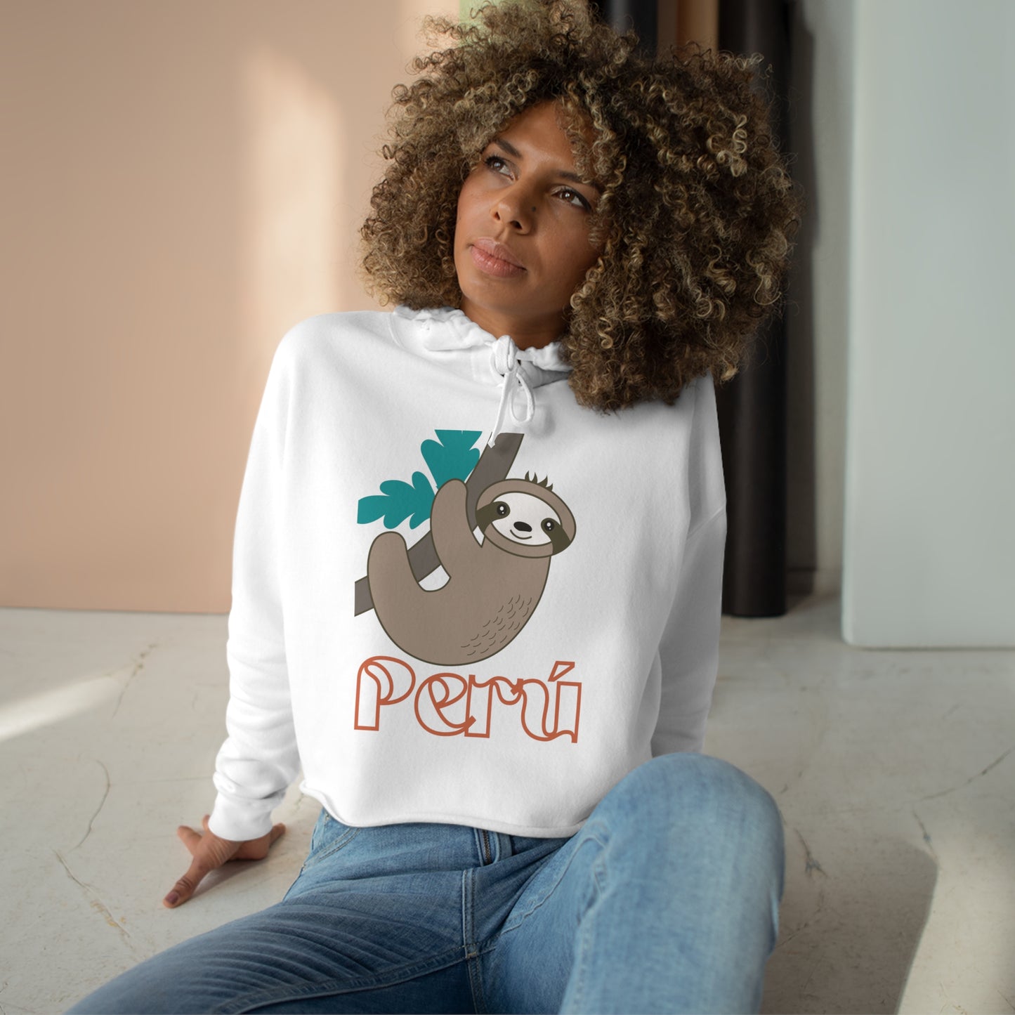 Peruvian Crop Hoodie "Perezozo"