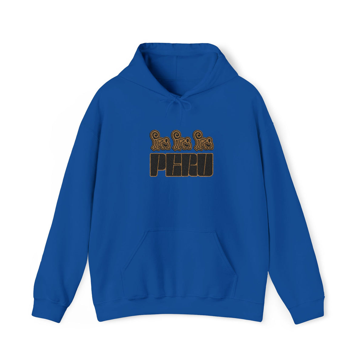 Best Nazca Lines Hoodie - Embroidered Monkey Peru Gift