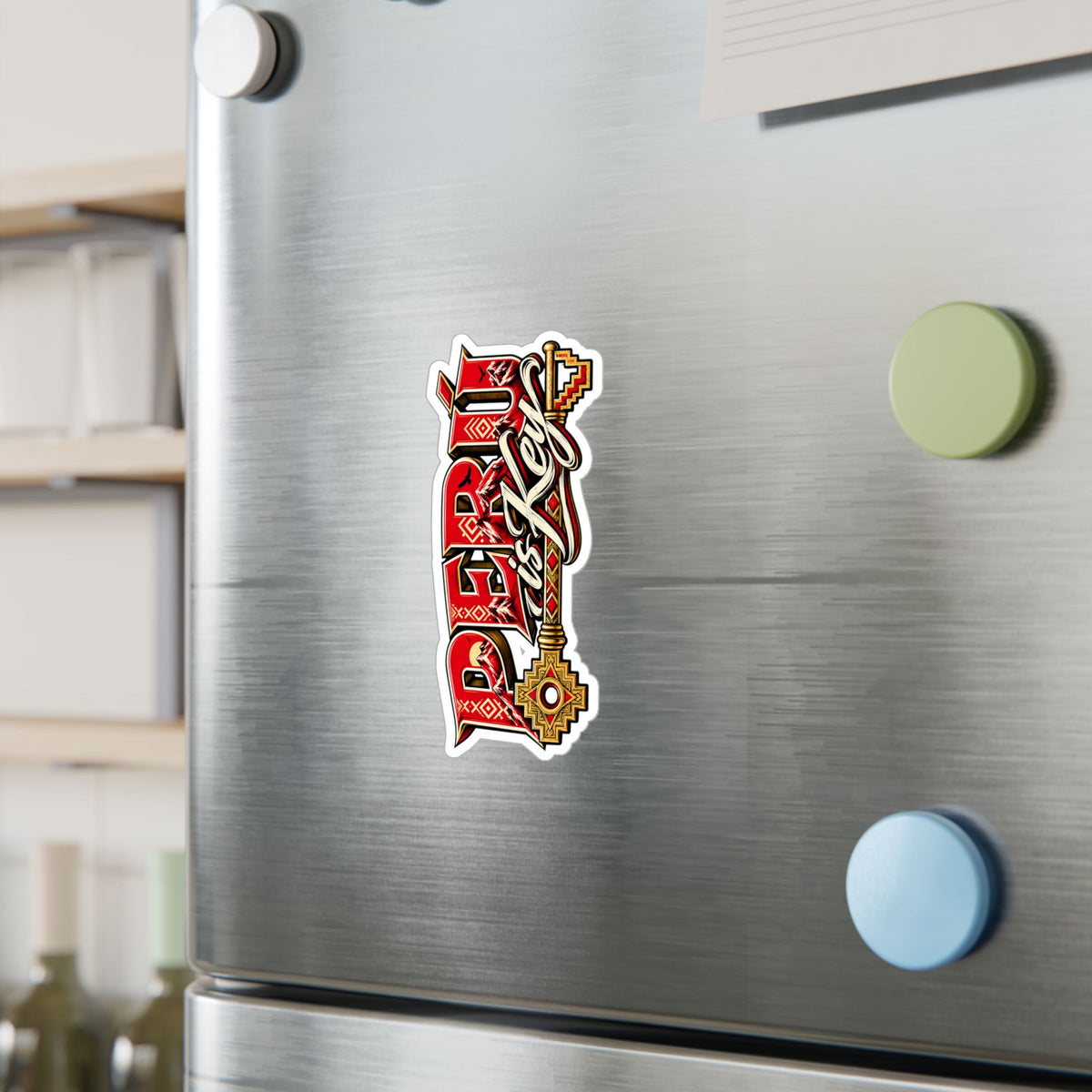 Best Peru is Key Sticker - Gold Key Andes Vinyl Decal