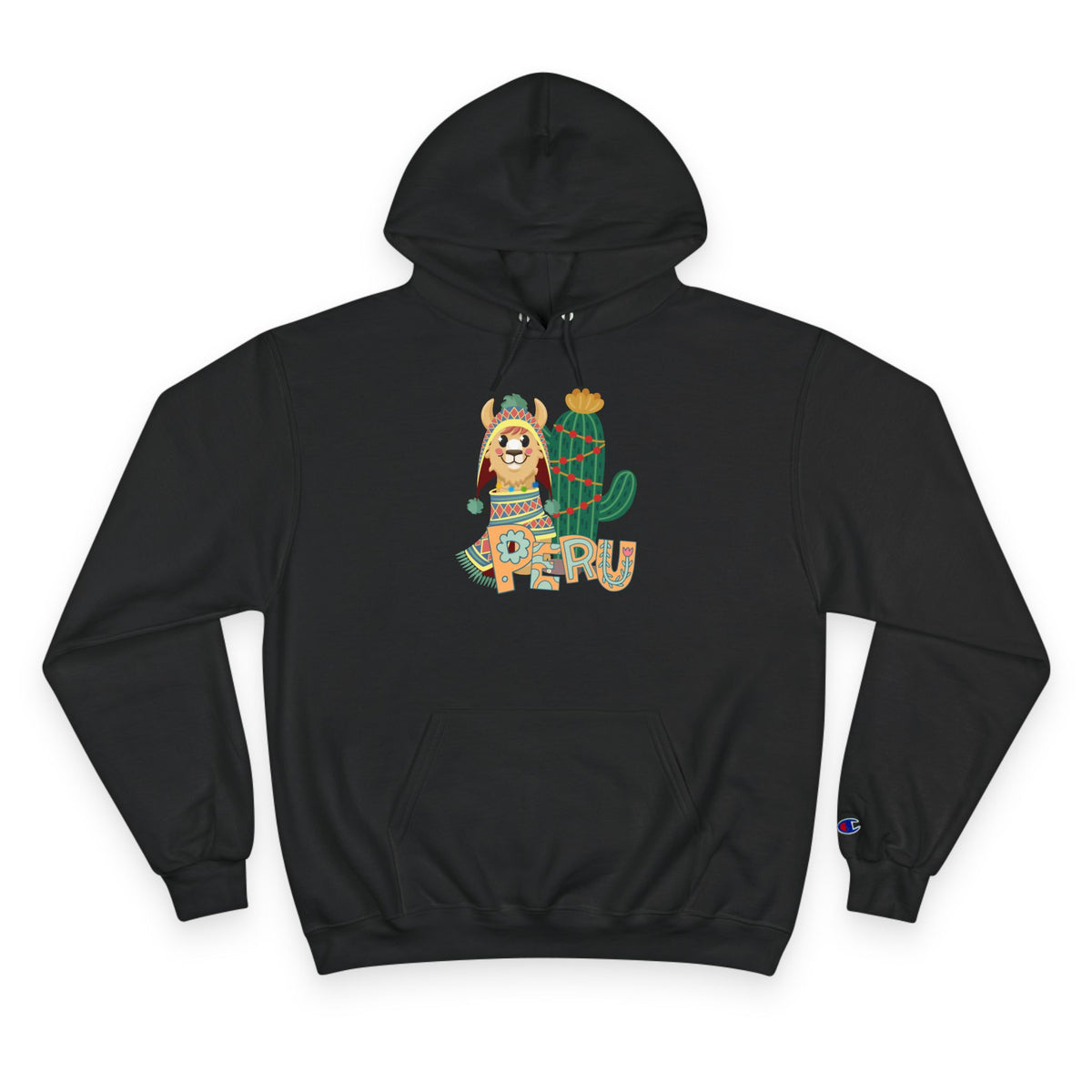 Best Peru Llama Cactus Champion Hoodie USA
