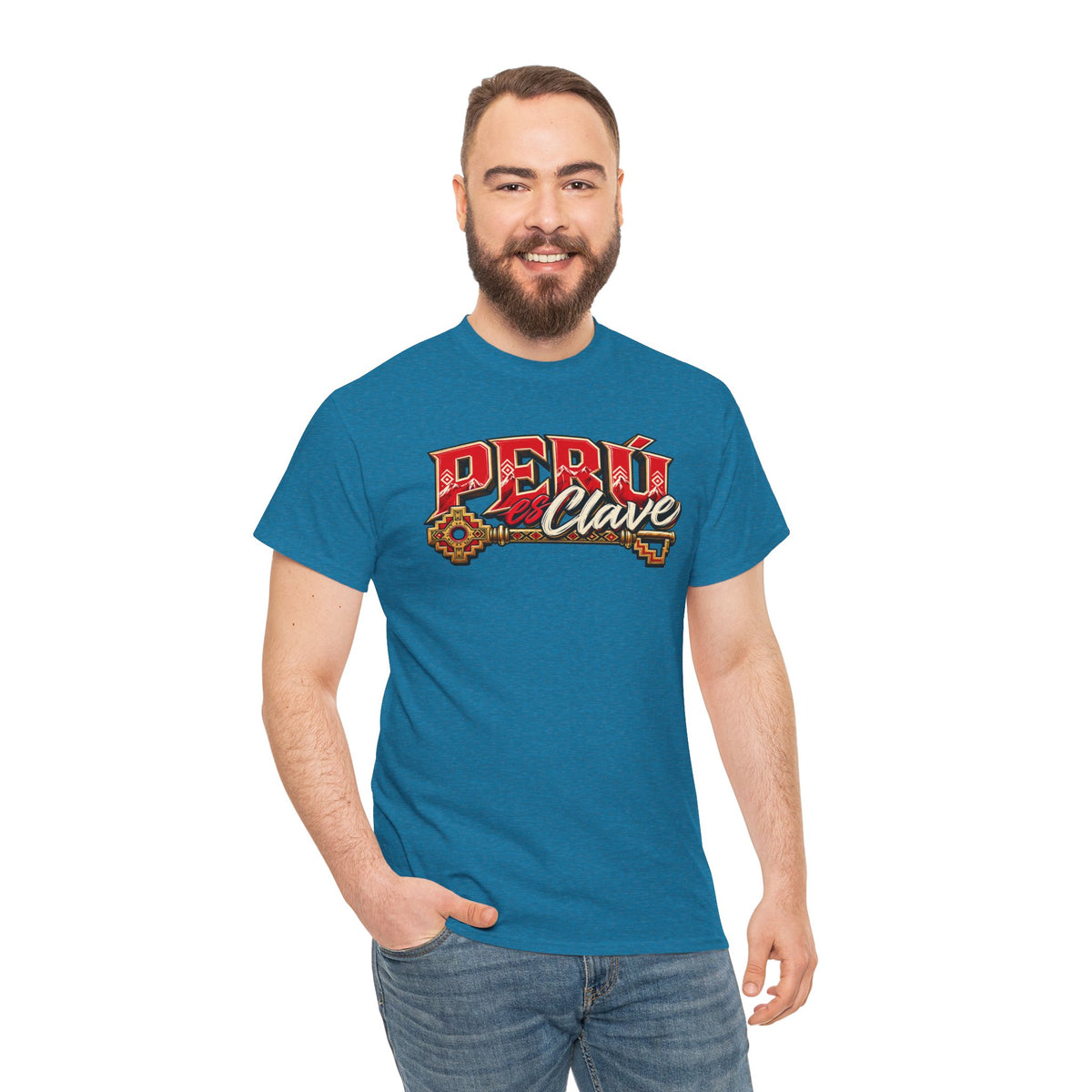 Best Perú es Clave T-Shirt - Gold Key & Andes Peruvian Tee