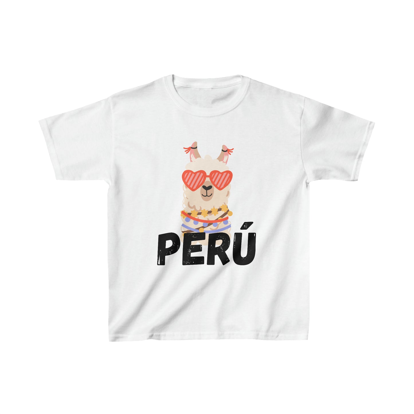 Peruvian Unisex Kids T-Shirt "Peru Llama"