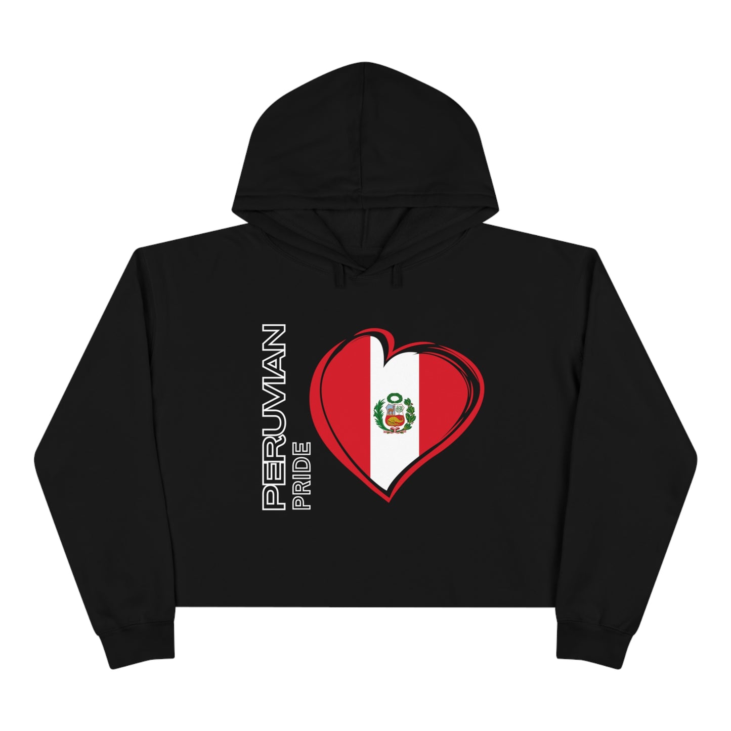 Peruvian Crop Hoodie "Peru Flag"