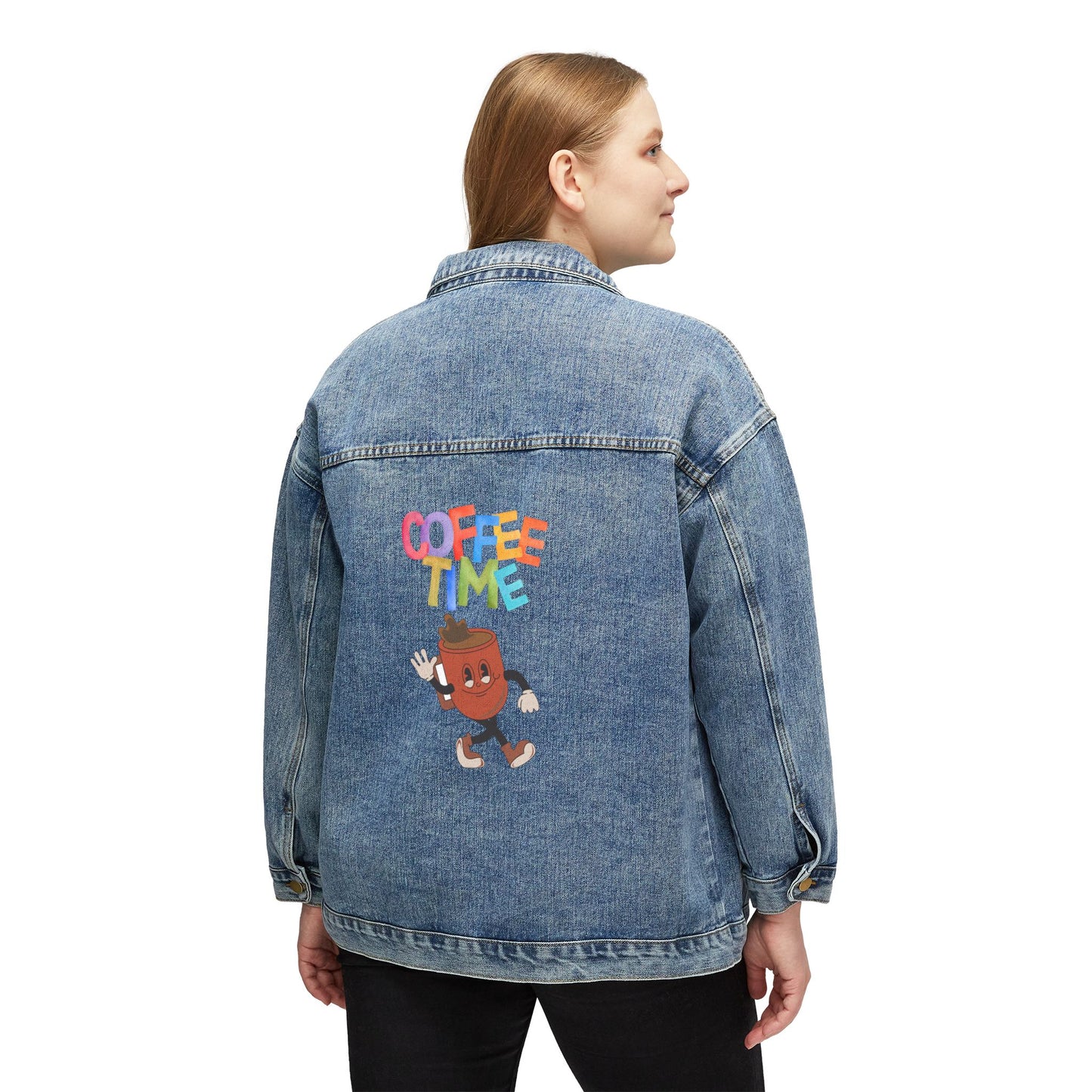 Best Coffee Women's Denim Jacket with Adorable Java Vibes: Slay Your Coffee Game