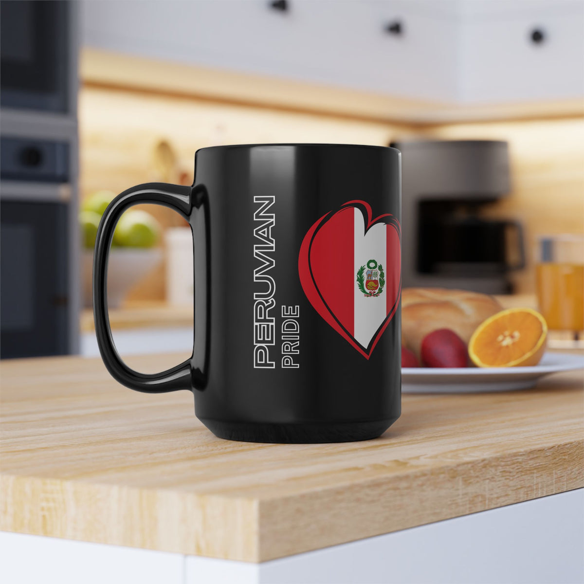 Best Peruvian Black Coffee Mug "Peru Flag"