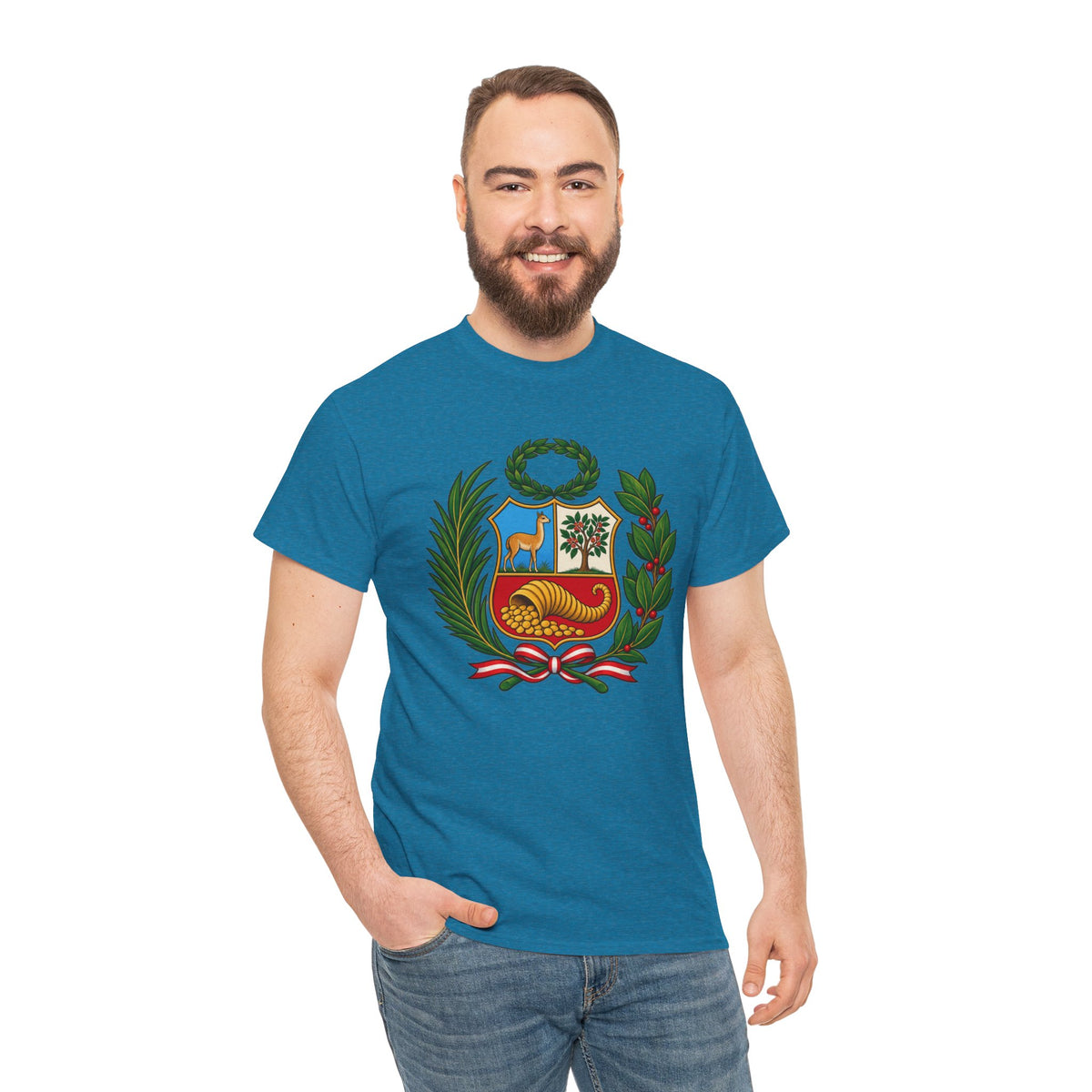 Best Peru Coat of Arms T-Shirt - Escudo Nacional Tee Gift