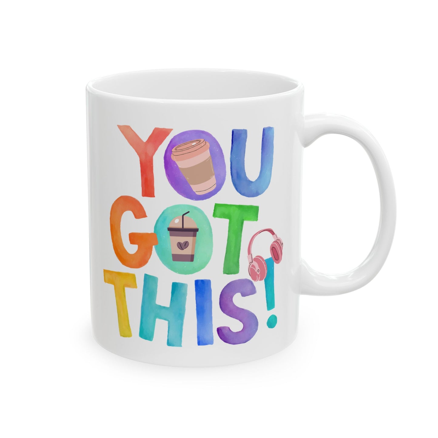 Best White 'You GoT This' Coffee Mug with Hidden Coffee Charm