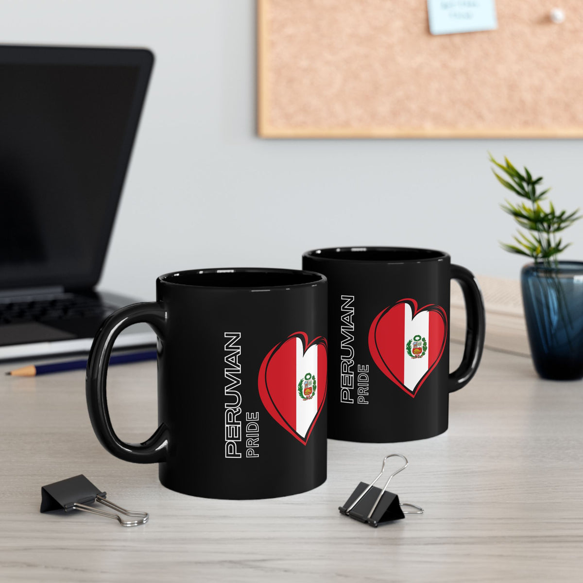 Best Peruvian Black Coffee Mug "Peru Flag"