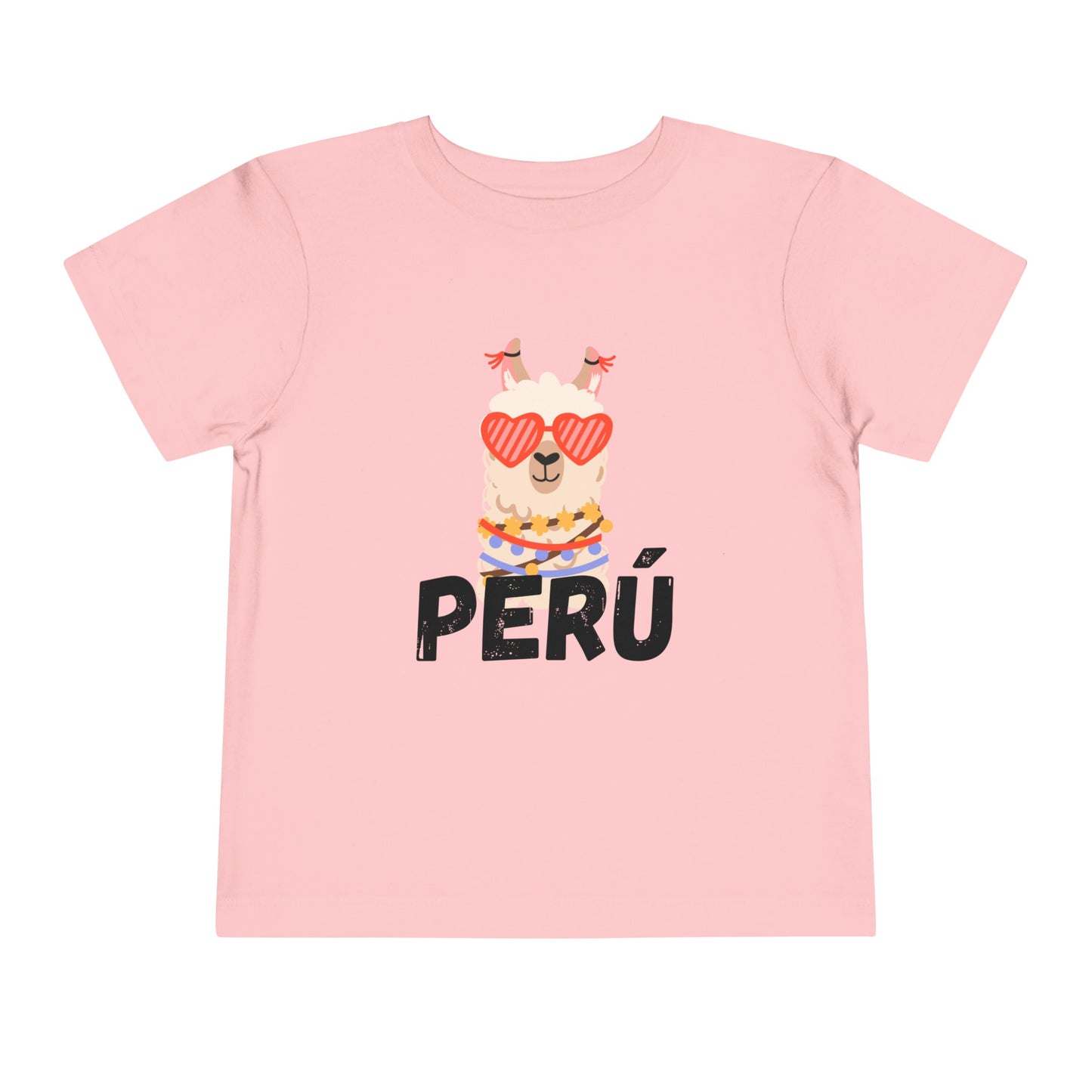 Best PeruvianToddler Short Sleeve Tee "Peru Llama Heart"