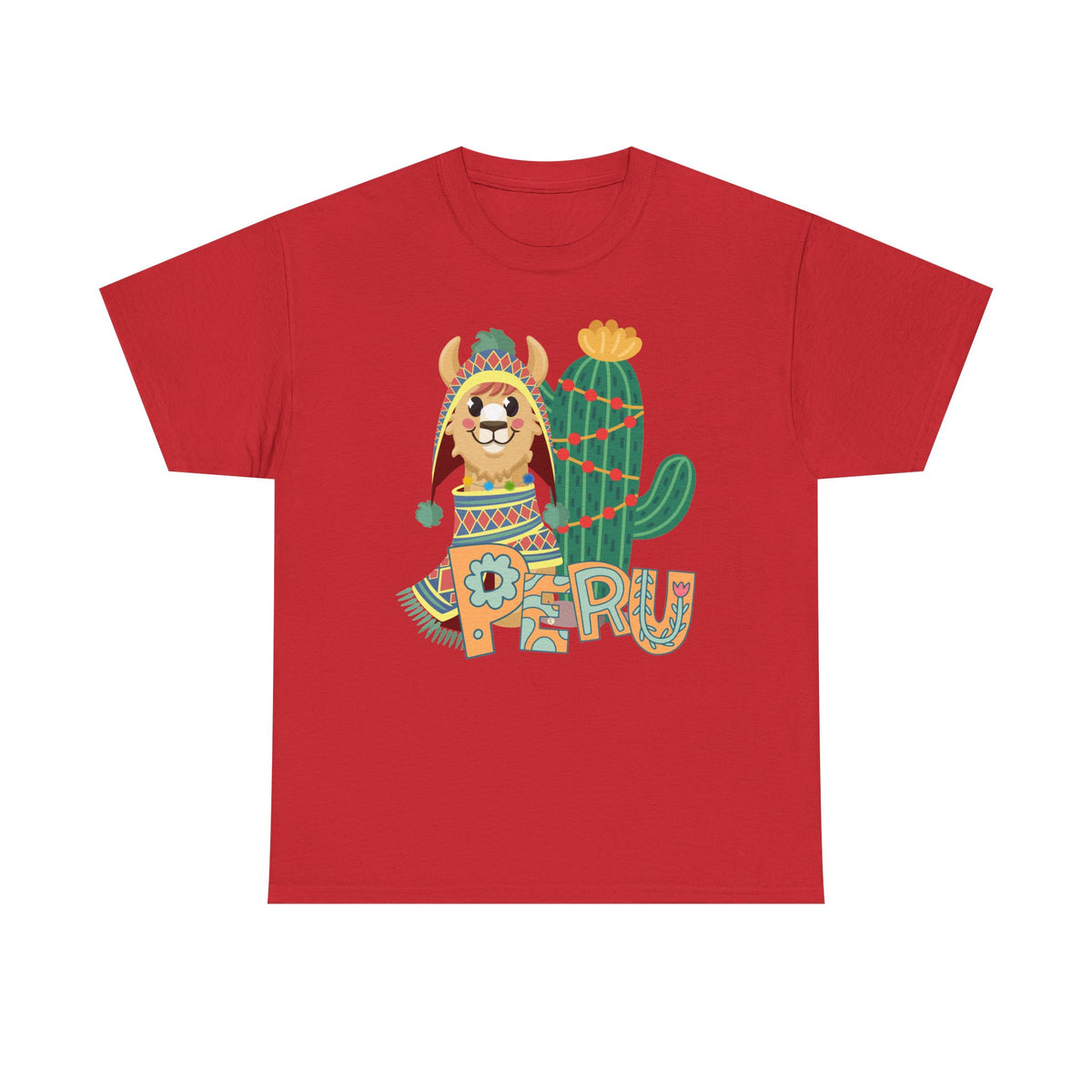 Best Peru Chullo Llama T-Shirt USA — Peruvian Pride Tee