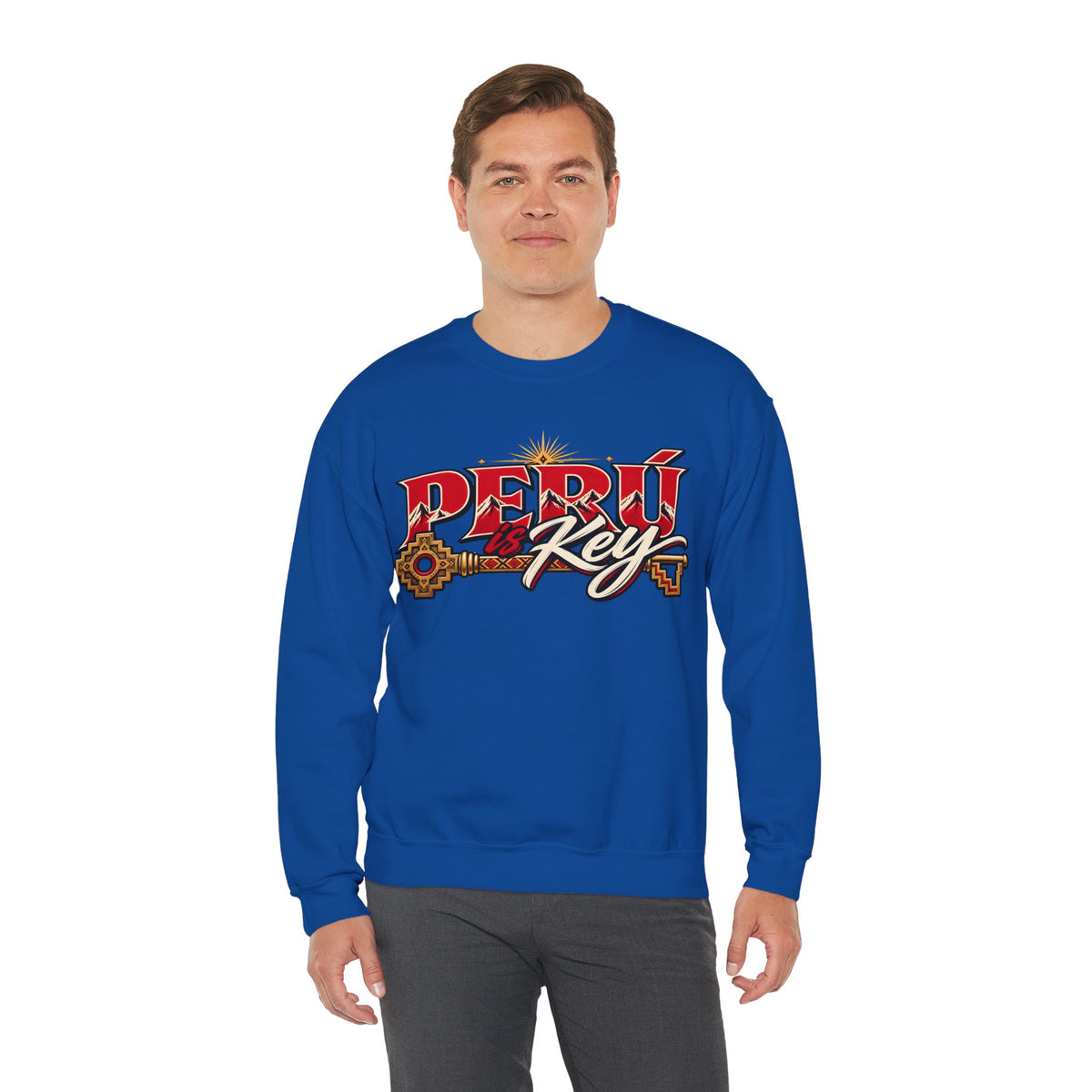 Best Peru is Key Sweatshirt - Golden Sun Andes Crewneck