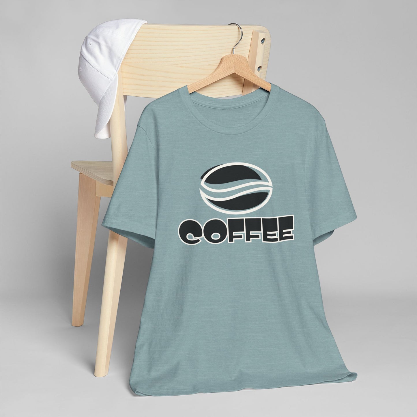 Minimalist Coffee Logo T-Shirt – Modern Graphic Tee for Coffee Lovers (USA Only)