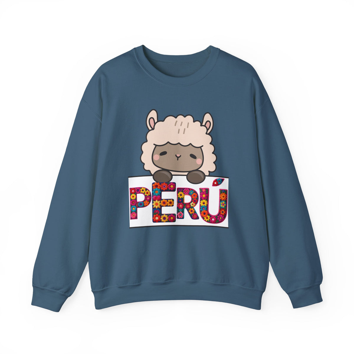 Best Peru Floral Llama Sweatshirt - Crewneck