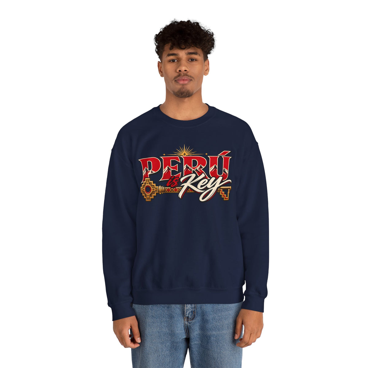 Best Peru is Key Sweatshirt - Golden Sun Andes Crewneck