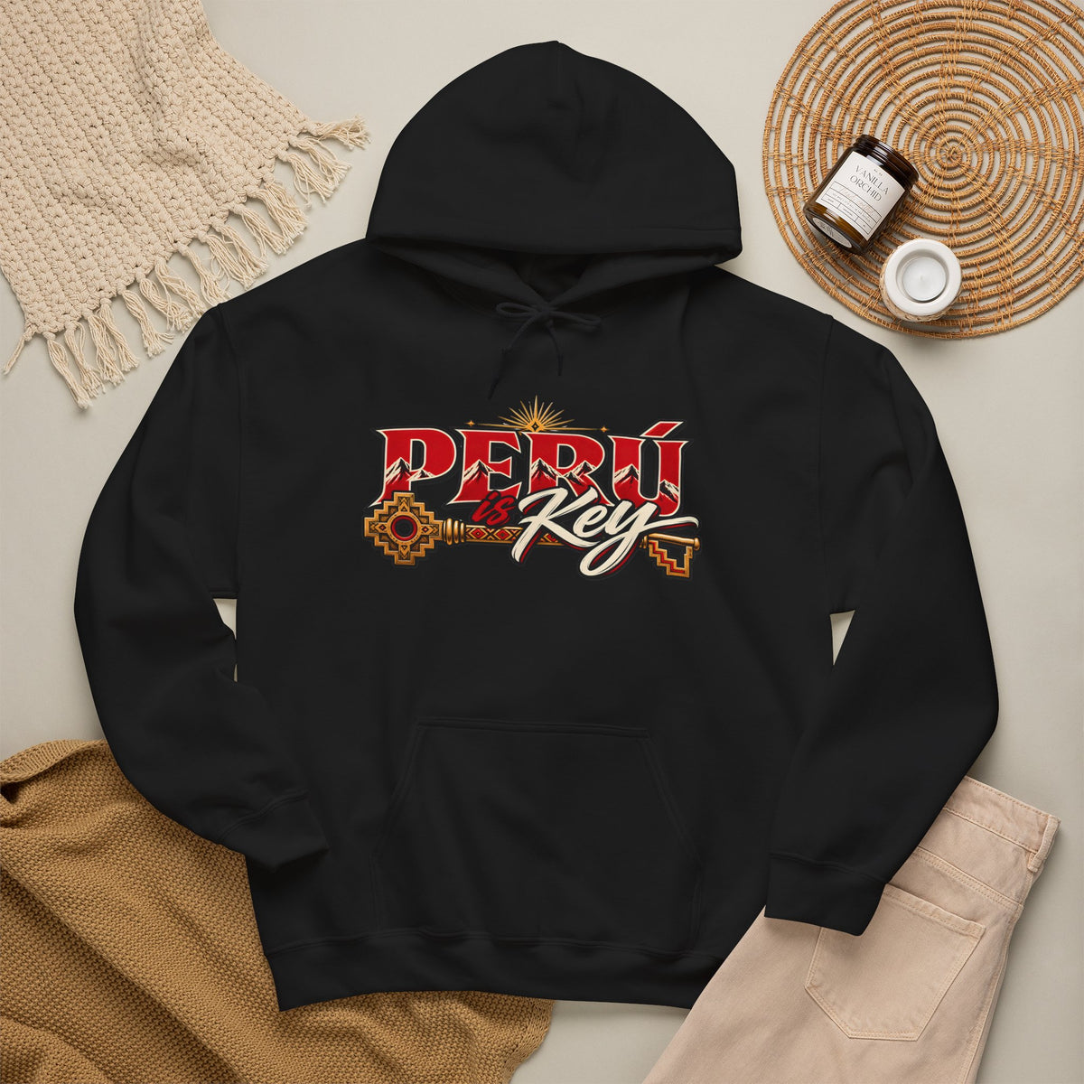 Best Peru is Key Hoodie - Golden Sun & Andes Peruvian Gift