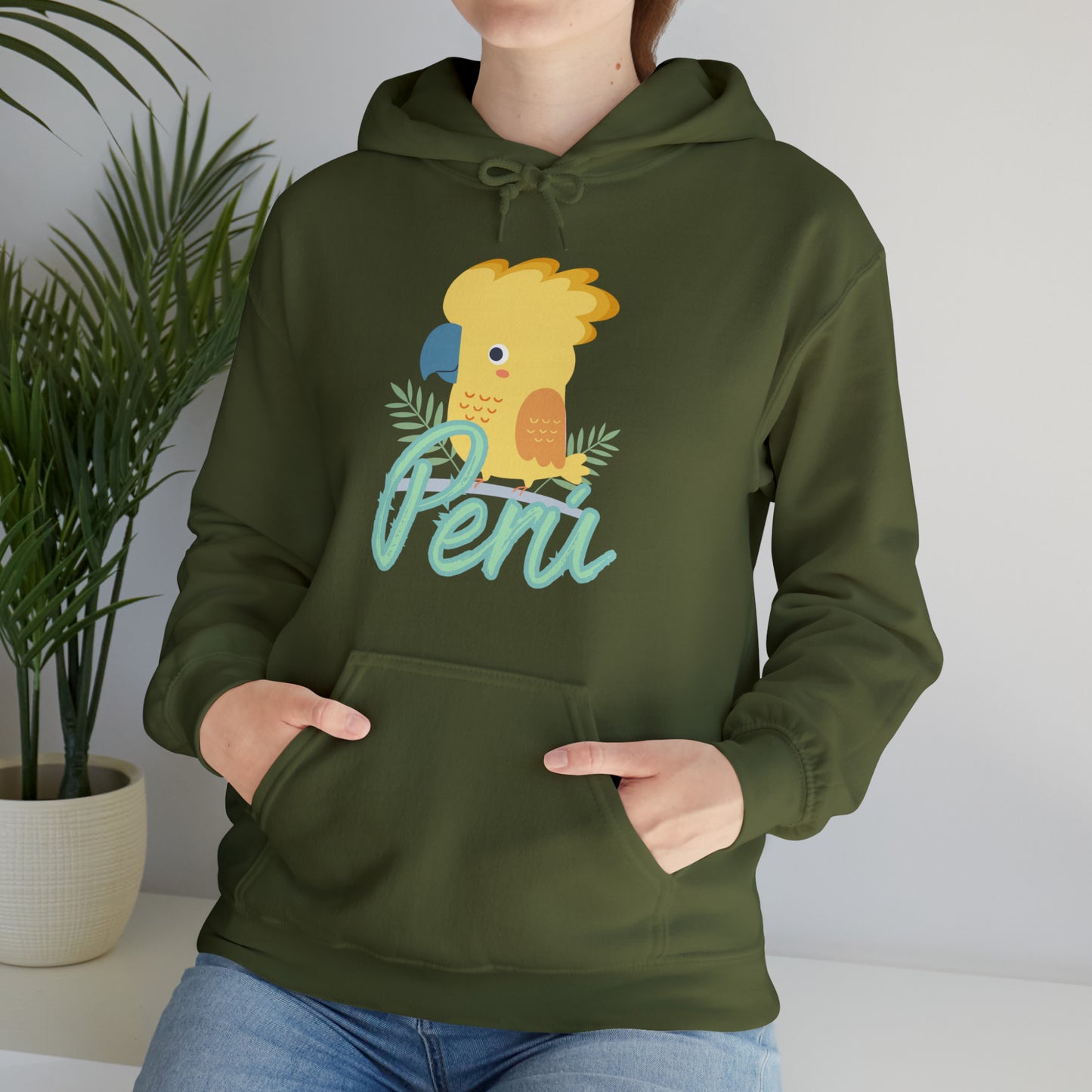 Peruvian Unisex Hoodie 'Gallito de las Rocas'