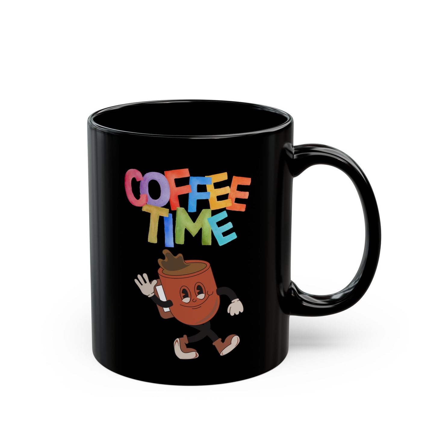 Best Black Coffee Mug with Cheerful Coffee Companion: Midnight Mocha Meetup