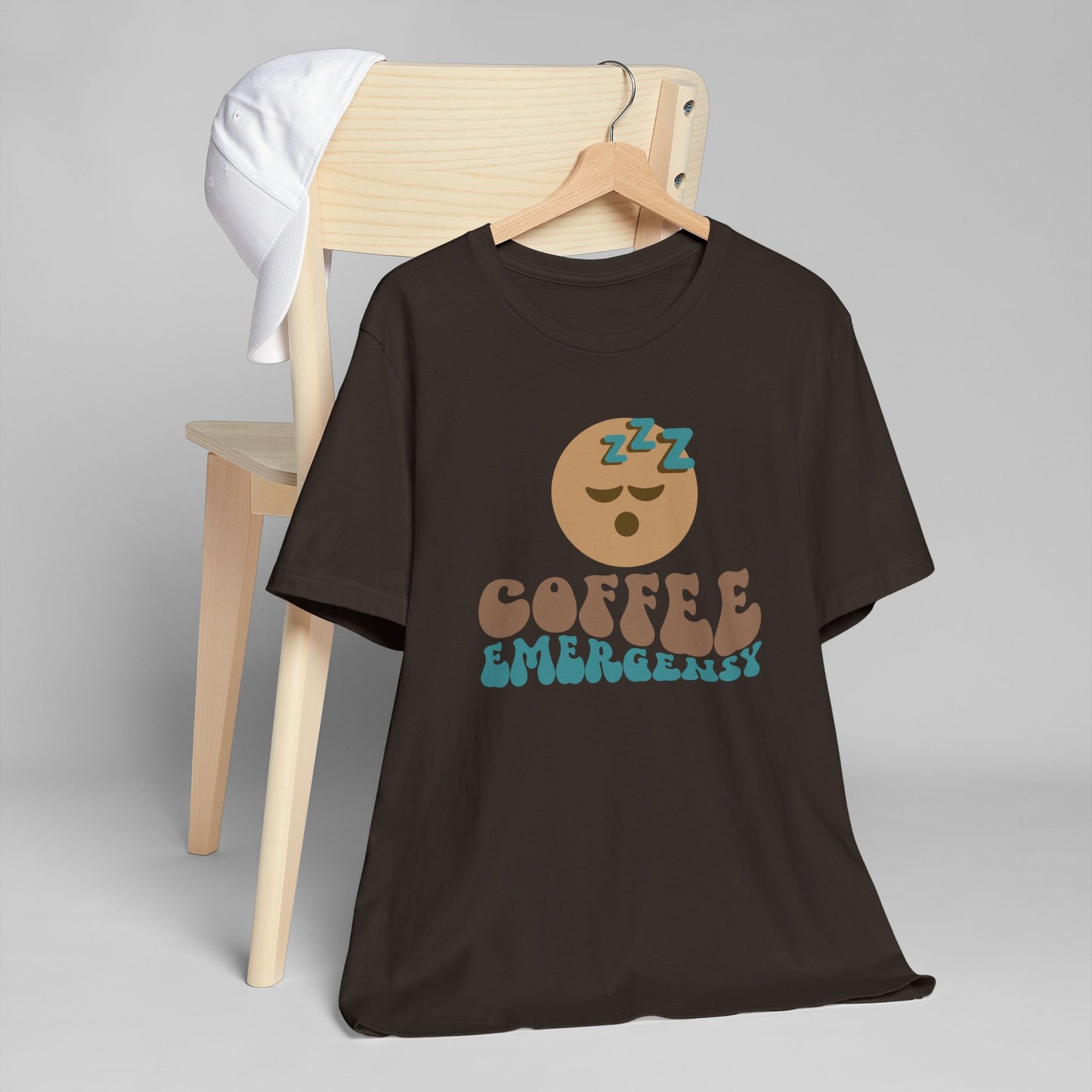 Coffee Emergency T-Shirt 😴☕ Funny Coffee Graphic Tee for Coffee Lovers (USA Shipping)