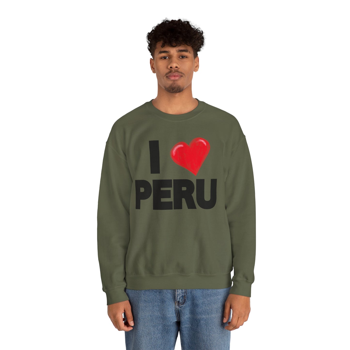Best Peruvian Unisex Sweatshirt "I Love Peru"