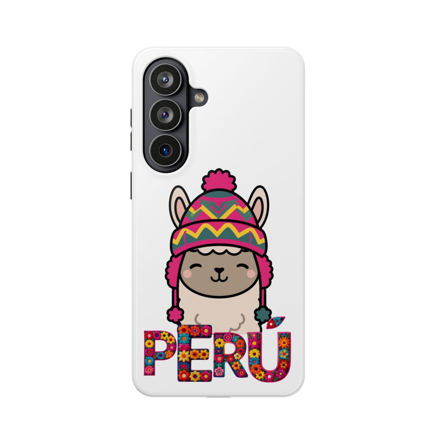 Best Peru Phone Case – Cute Llama with Chullo | Peruvian Gift