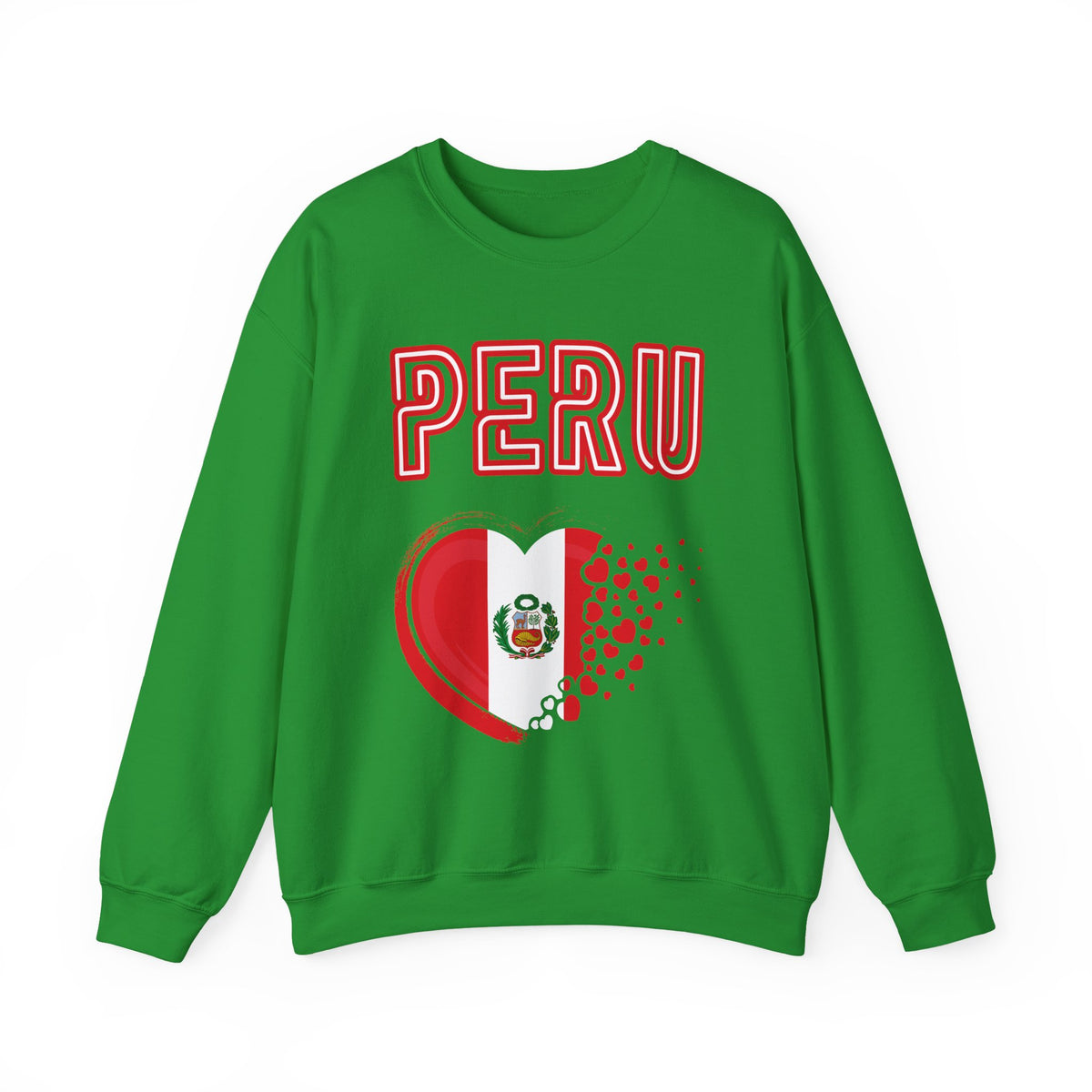 Best Peru Heart Flag Sweatshirt - Crewneck