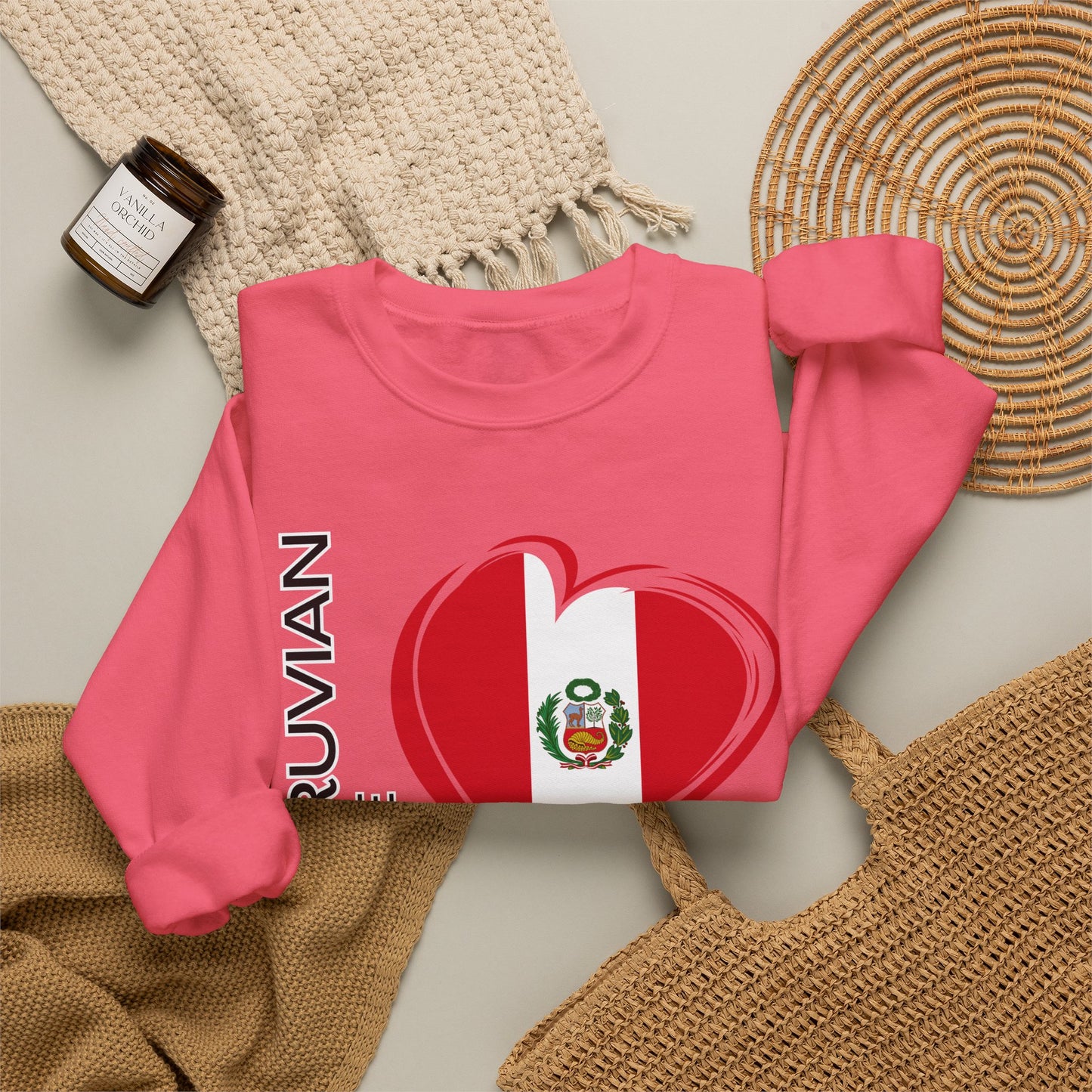 Best Peruvian Unisex Sweatshirt "Peruvian Pride Heart"