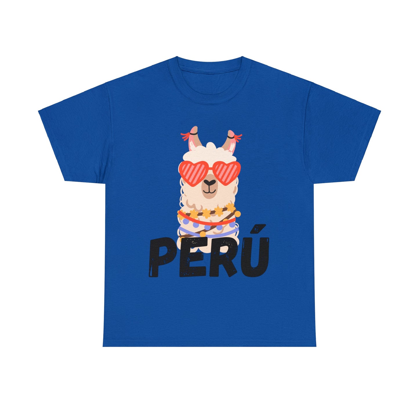 Peruvian Unisex T-Shirt "Llama Elegance"