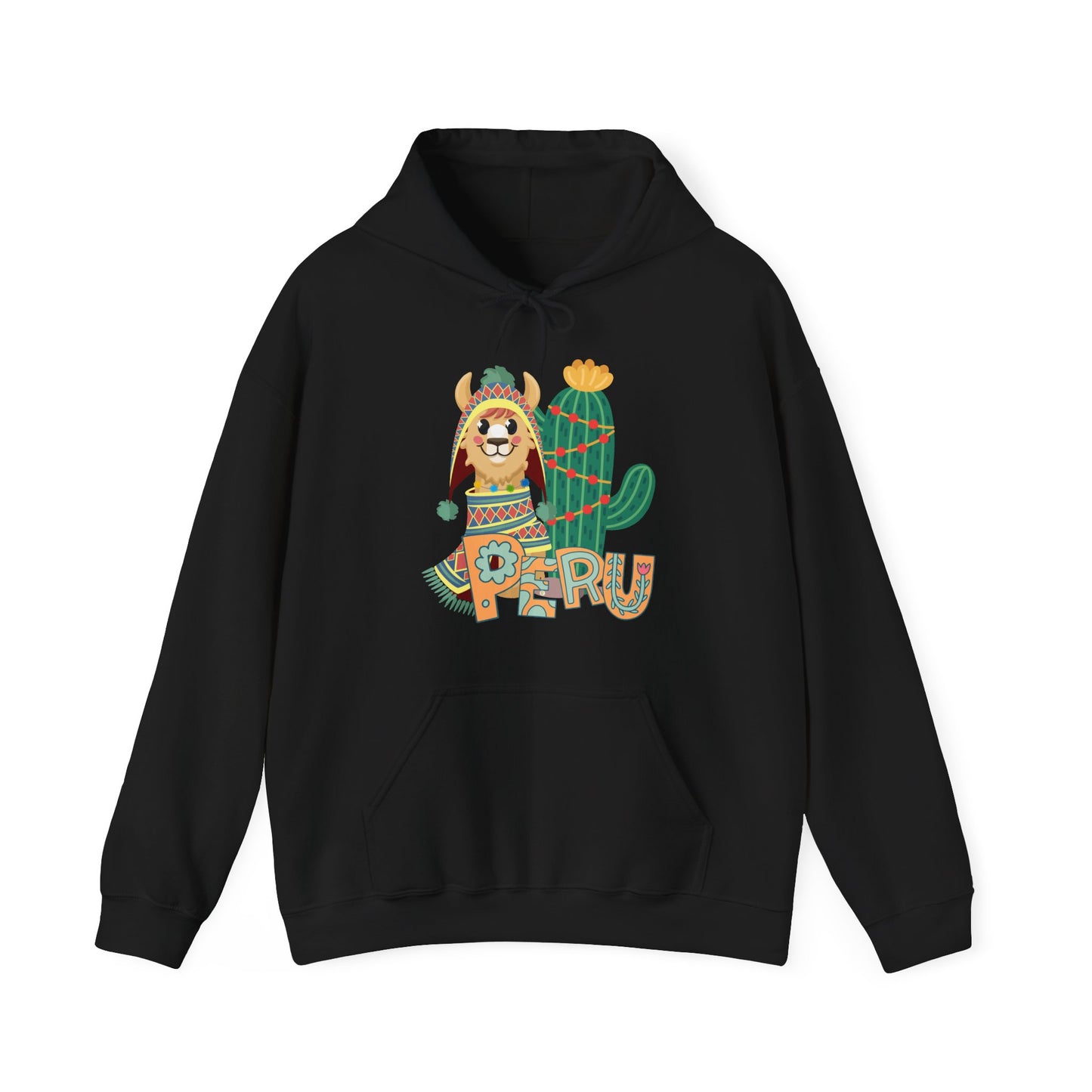 Best Peru Llama Cactus Hoodie - Peruvian Pullover