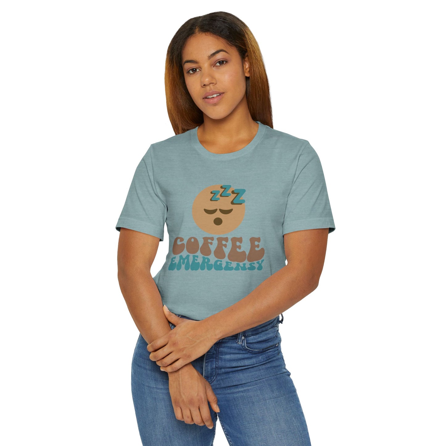 Coffee Emergency T-Shirt 😴☕ Funny Coffee Graphic Tee for Coffee Lovers (USA Shipping)