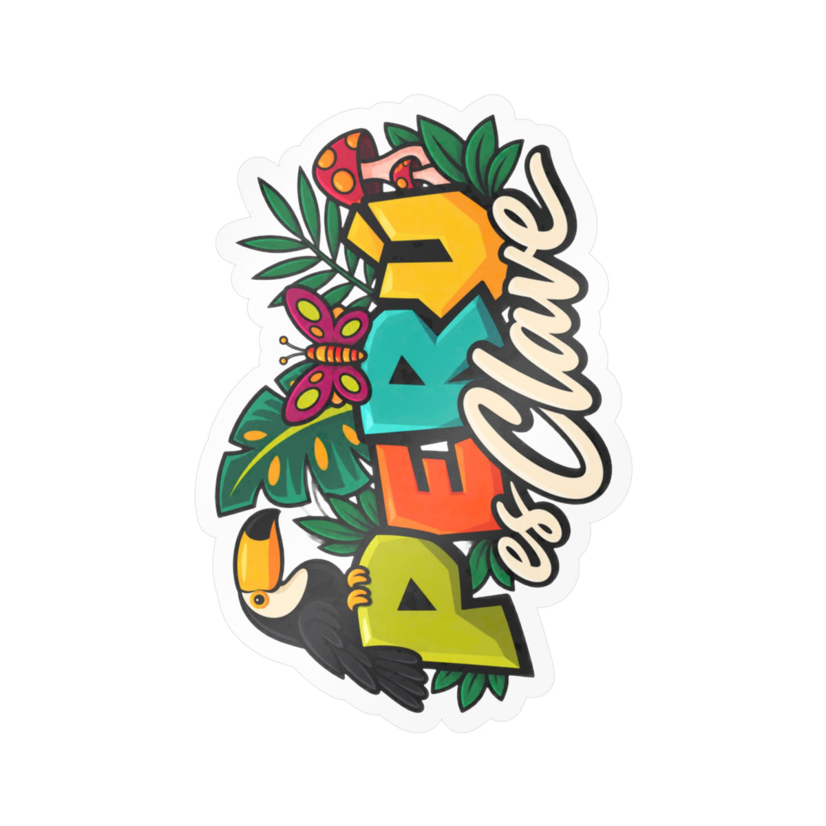 Best Perú es Clave Sticker - Amazon Toucan Jungle Decal