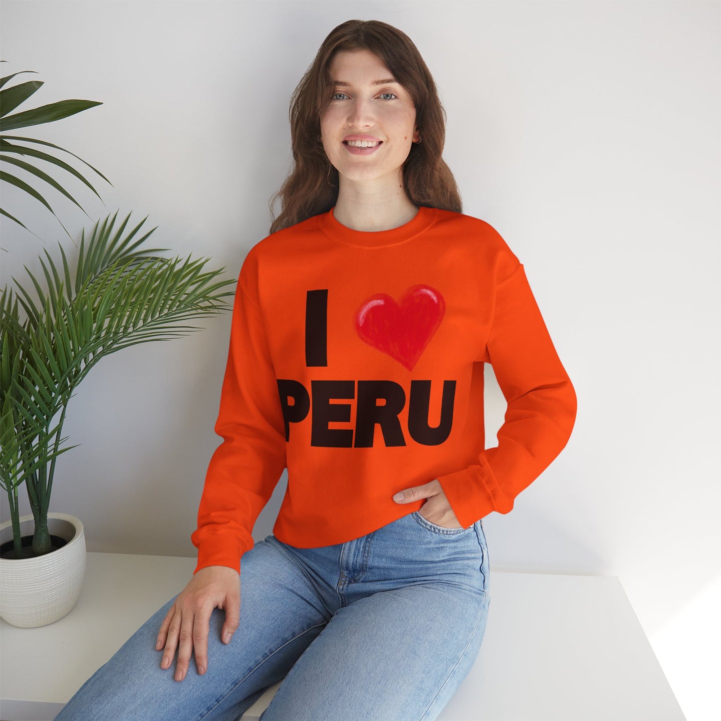 Best Unisex Sweatshirt Peruvian Inspired "I Love Peru"