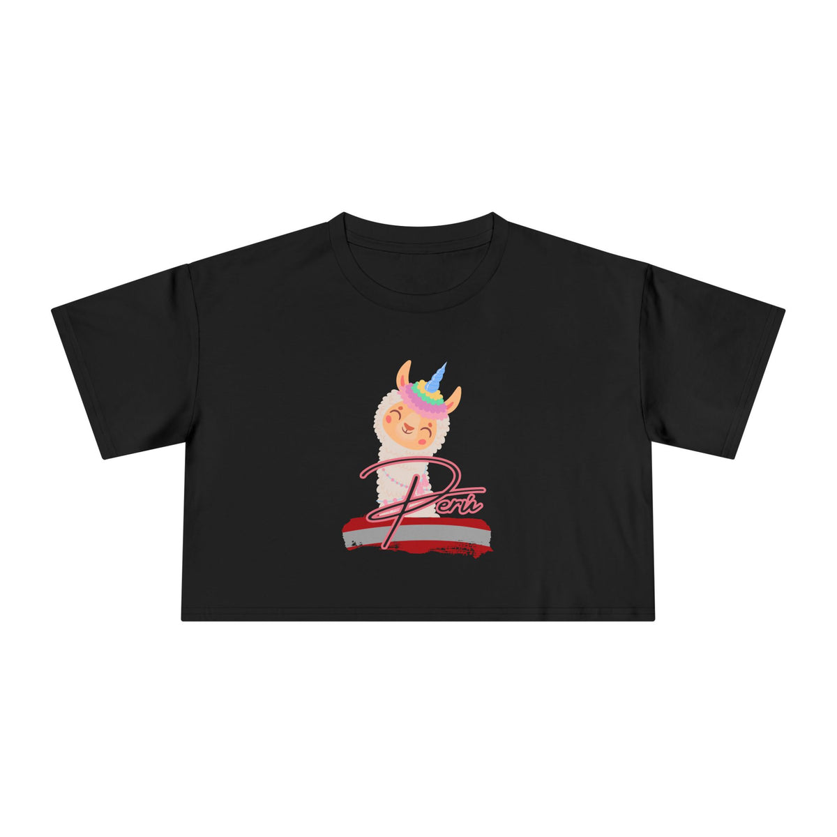 Best Peru Llama Unicorn Crop Top | Peruvian Gift USA
