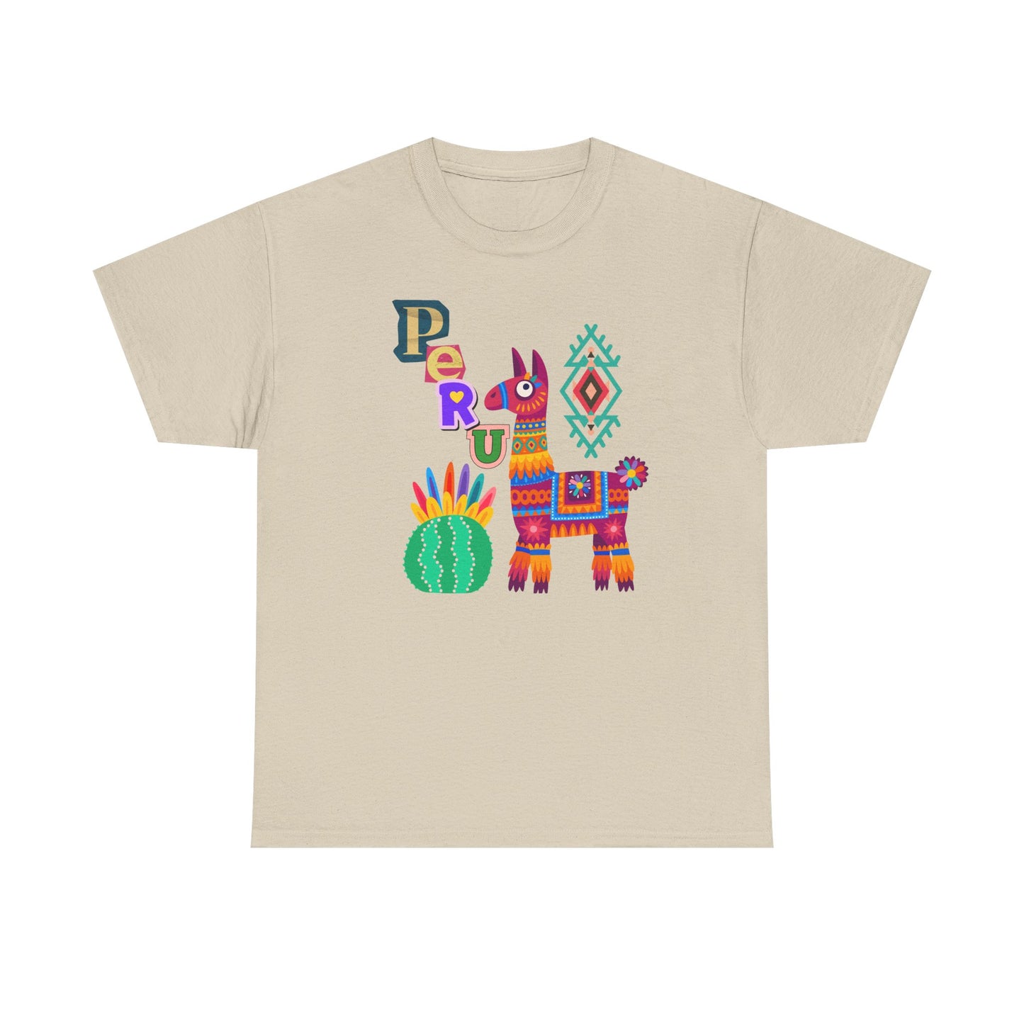Best Peruvian Llama T-Shirt USA Colorful Peru Pride Unisex Te
