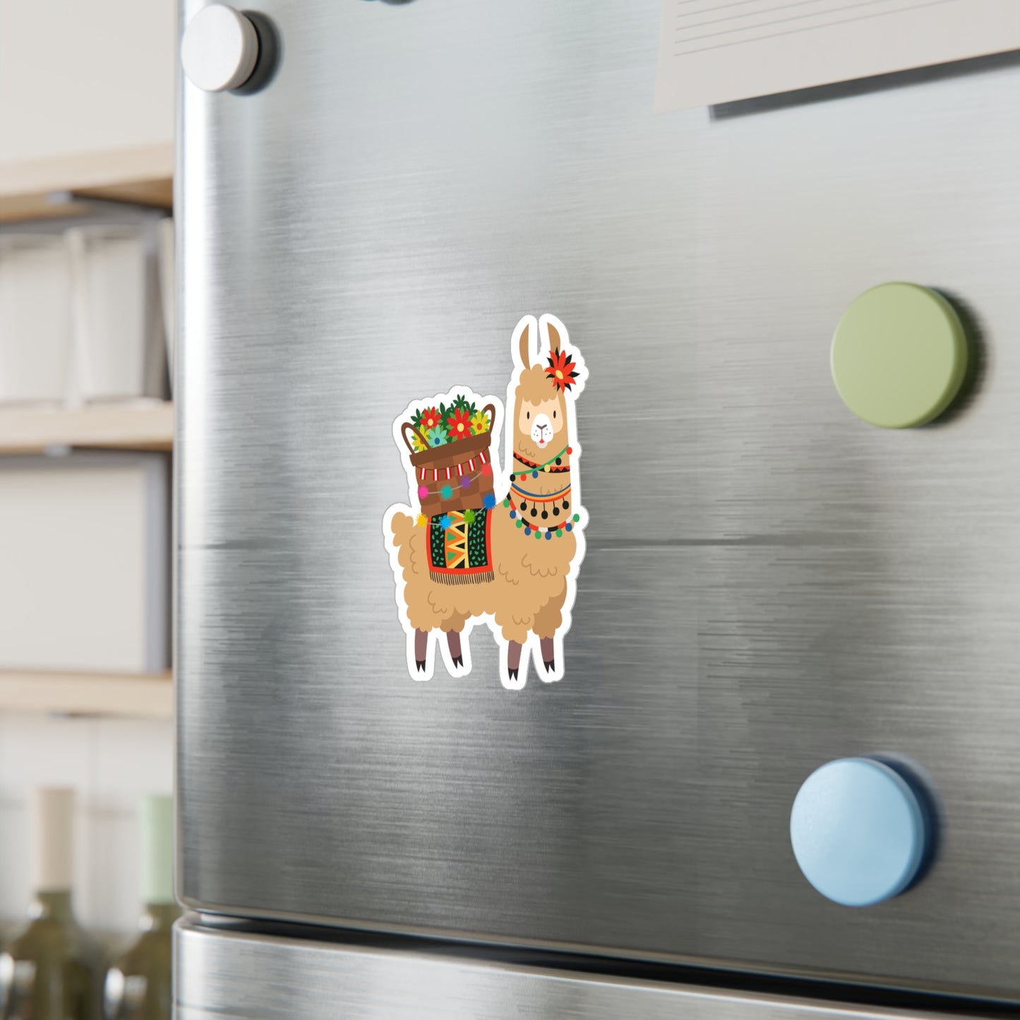 Best Peruvian Llama Sticker USA 🇵🇪 Waterproof Vinyl Decal