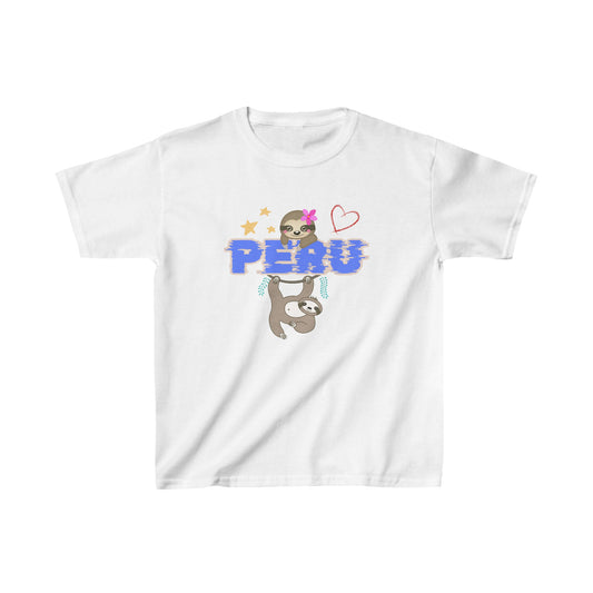 Best Peruvian Kids Tee "Peru Jungle Perezozo"