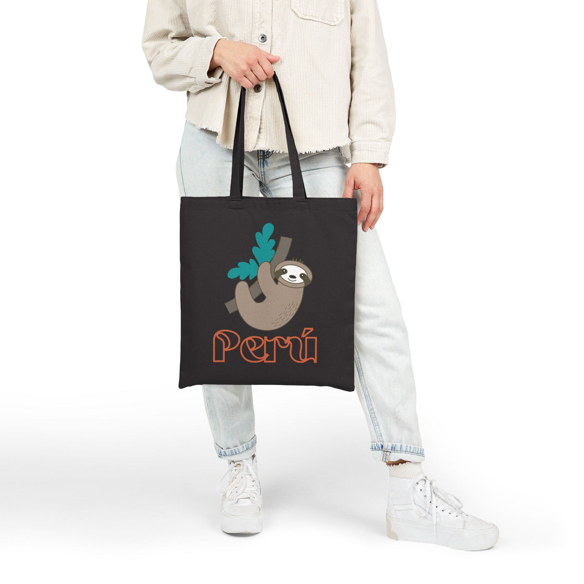 Best Peruvian Canvas Tote Bag "Perezoso Perú"